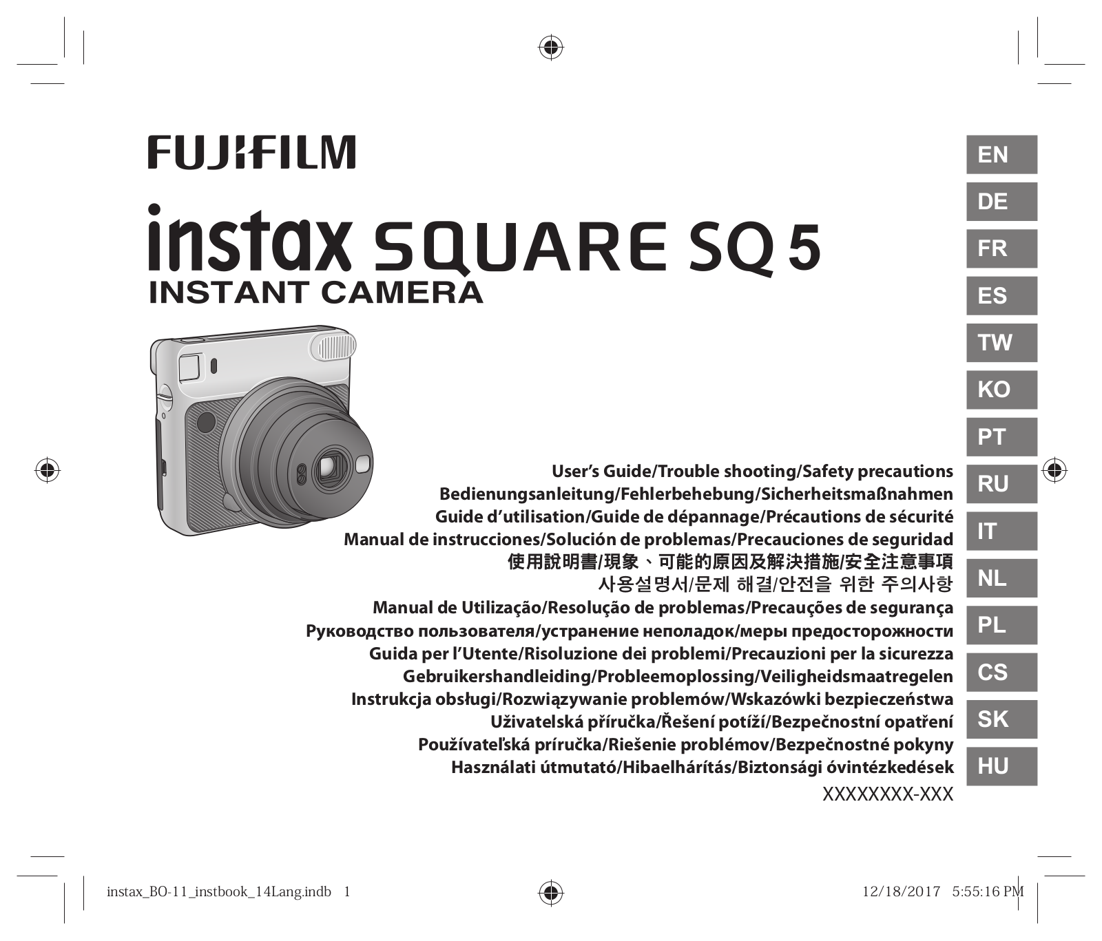 Fujifilm Instax Square SQ 6 User Manual