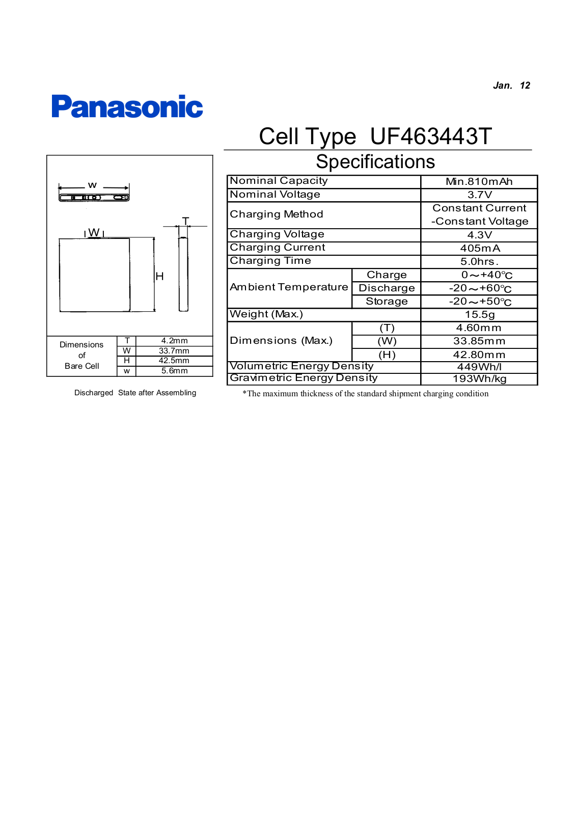 Sanyo UF463443T User Manual