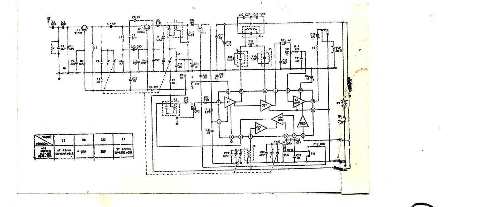 Radiola D1090 Schematic