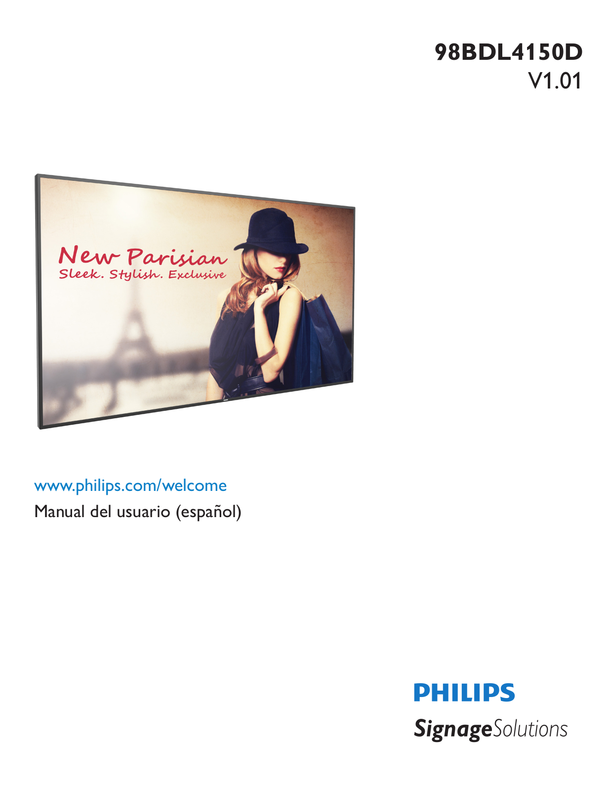 Philips 98BDL4150D/00 user manual