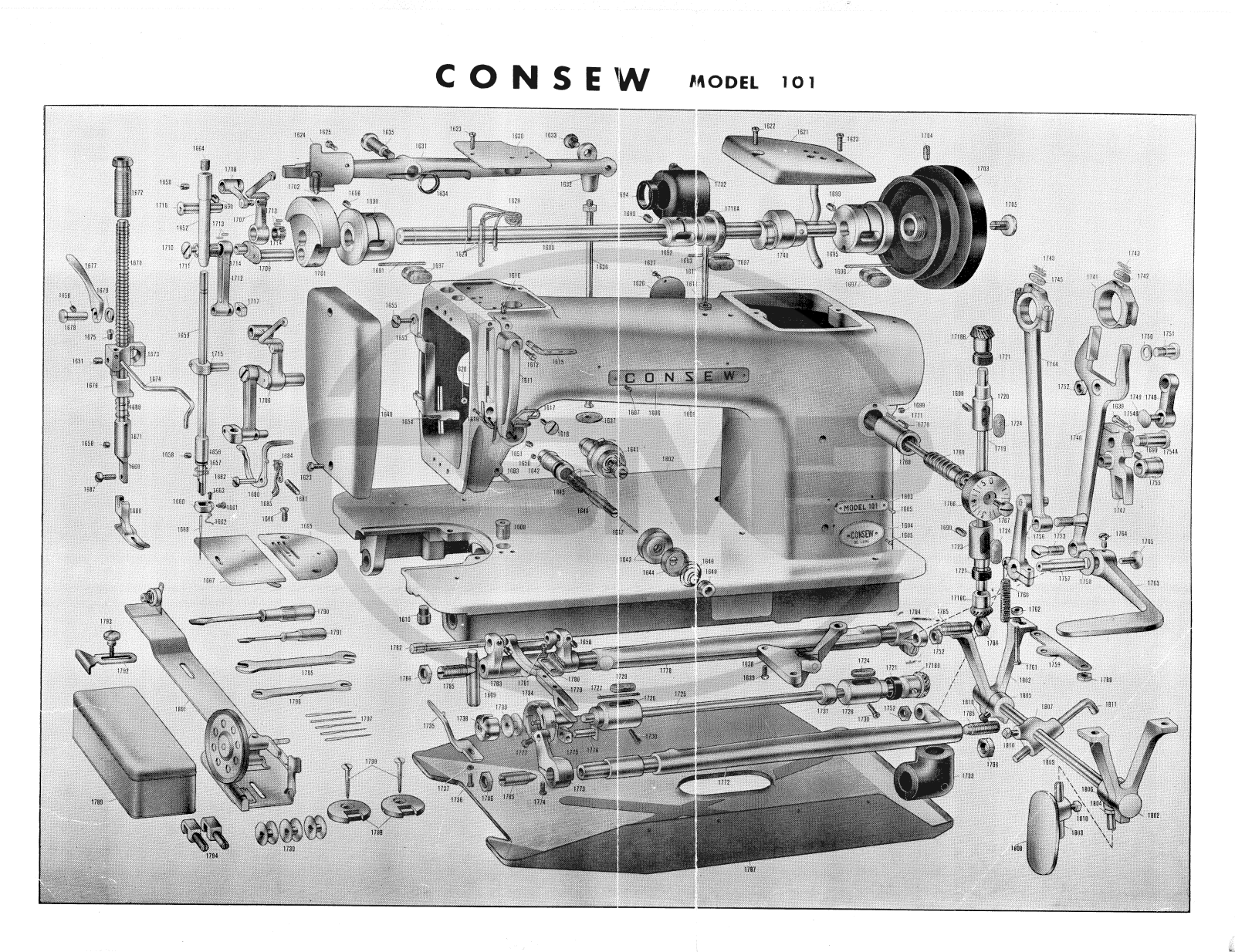 Consew 101 Parts Book