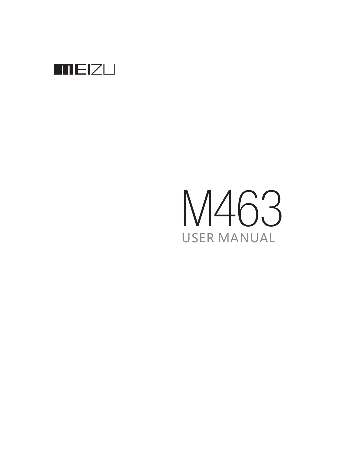 Meizu M1 Note User Manual