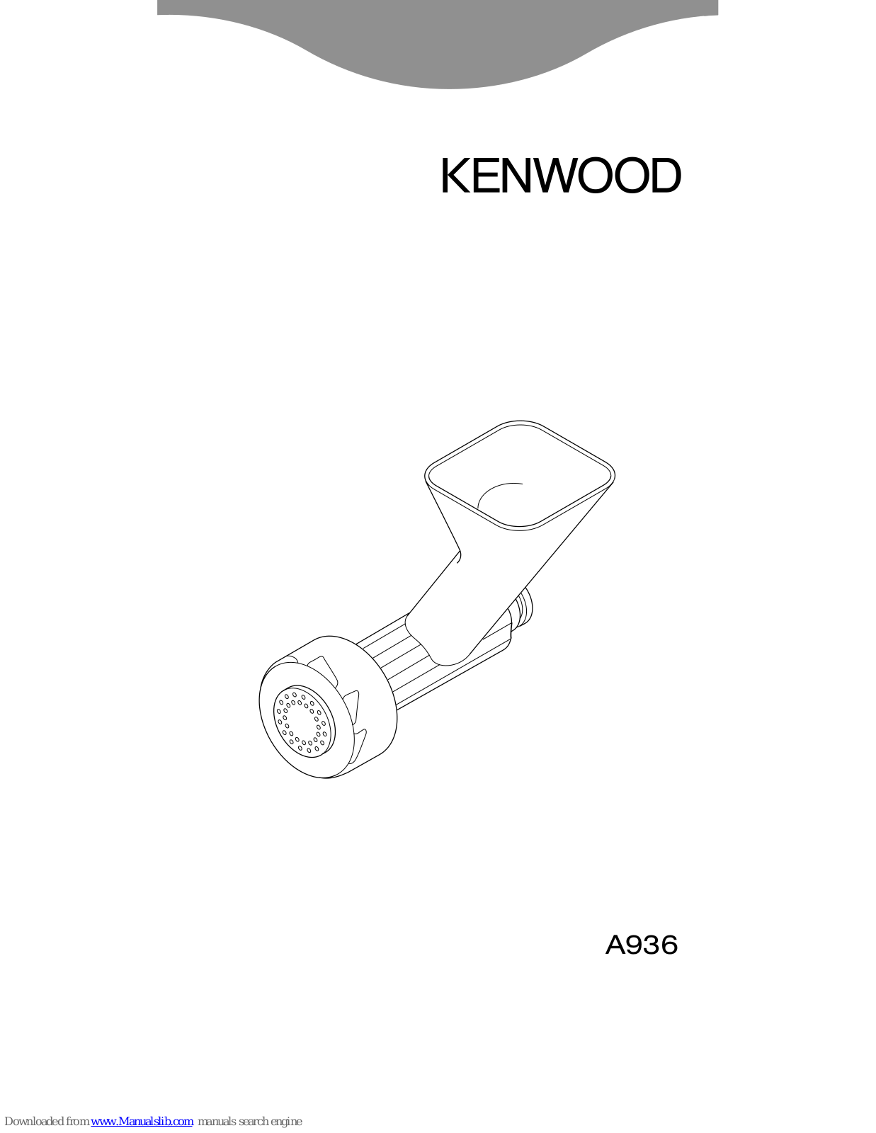 Kenwood A936 User Manual