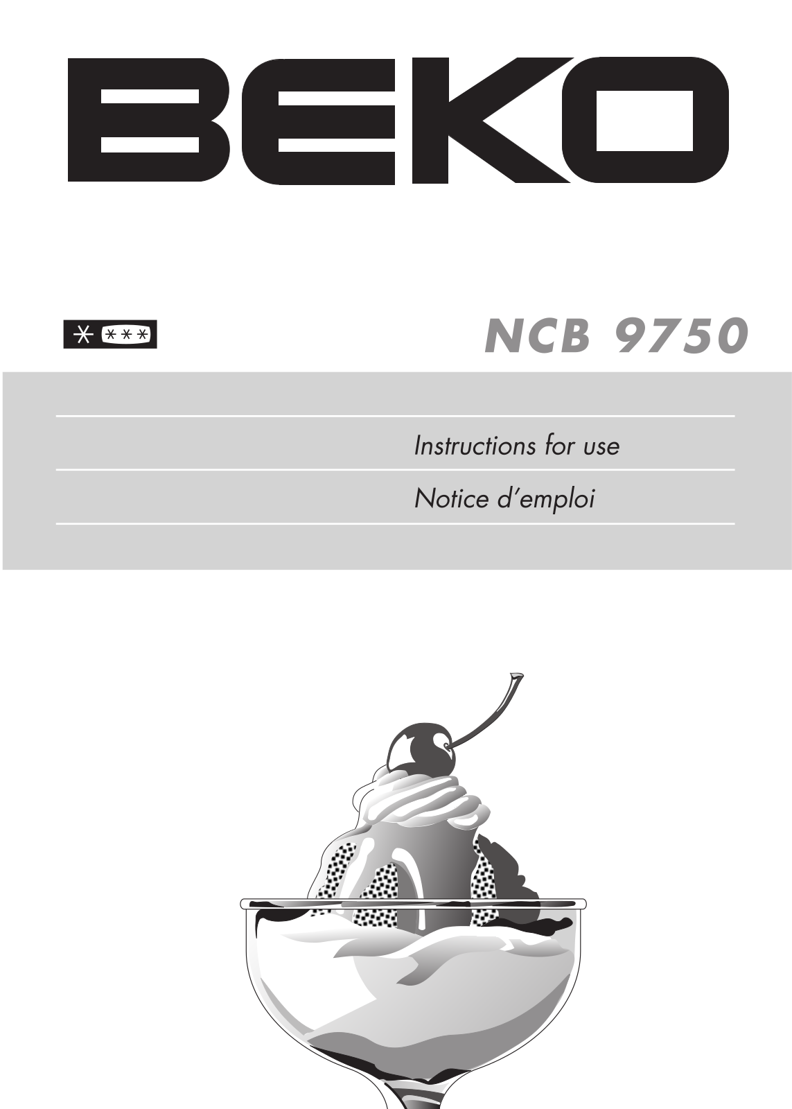 Beko NCB9750 User manual