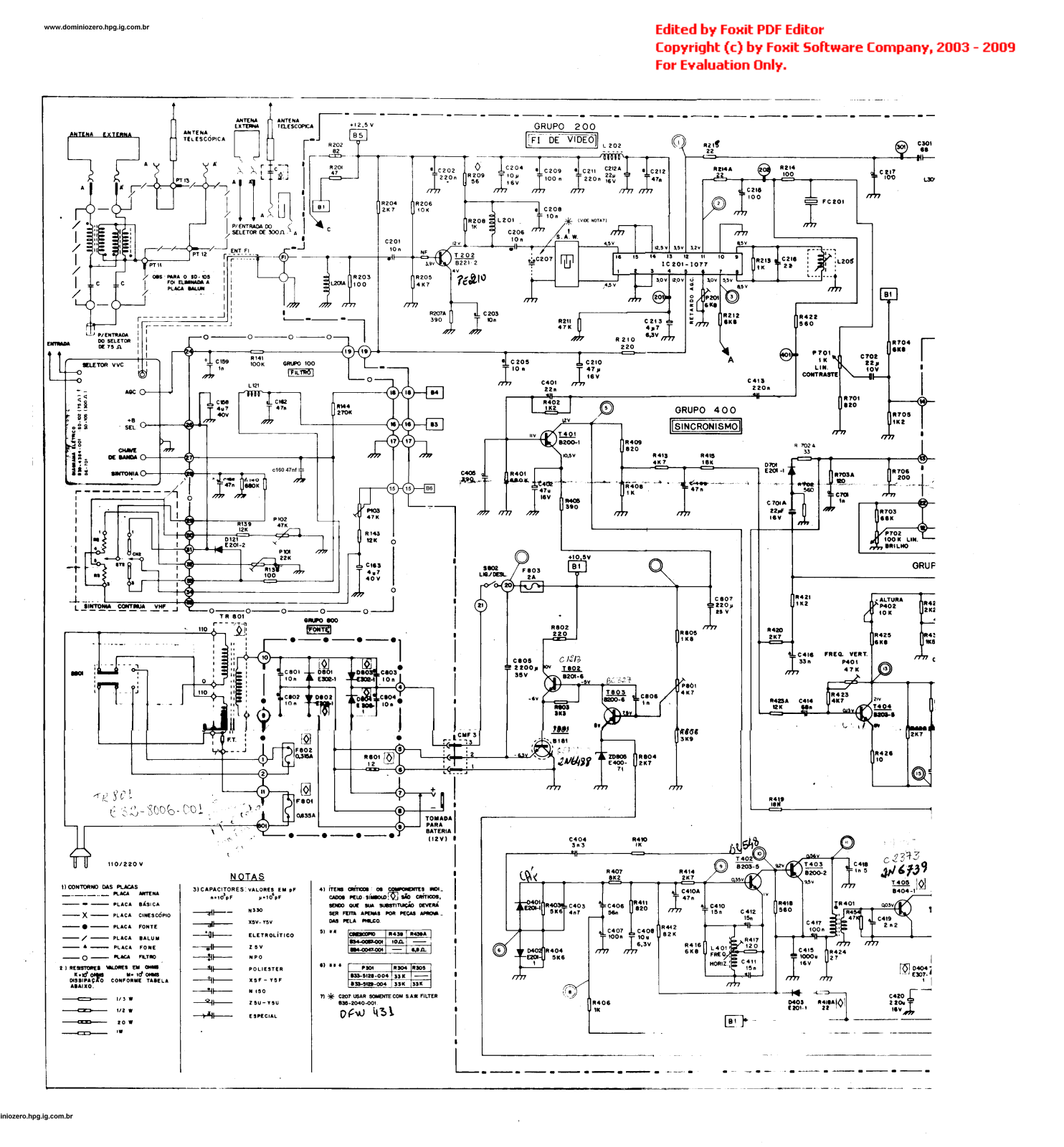 Philco PB12A1 Schematic