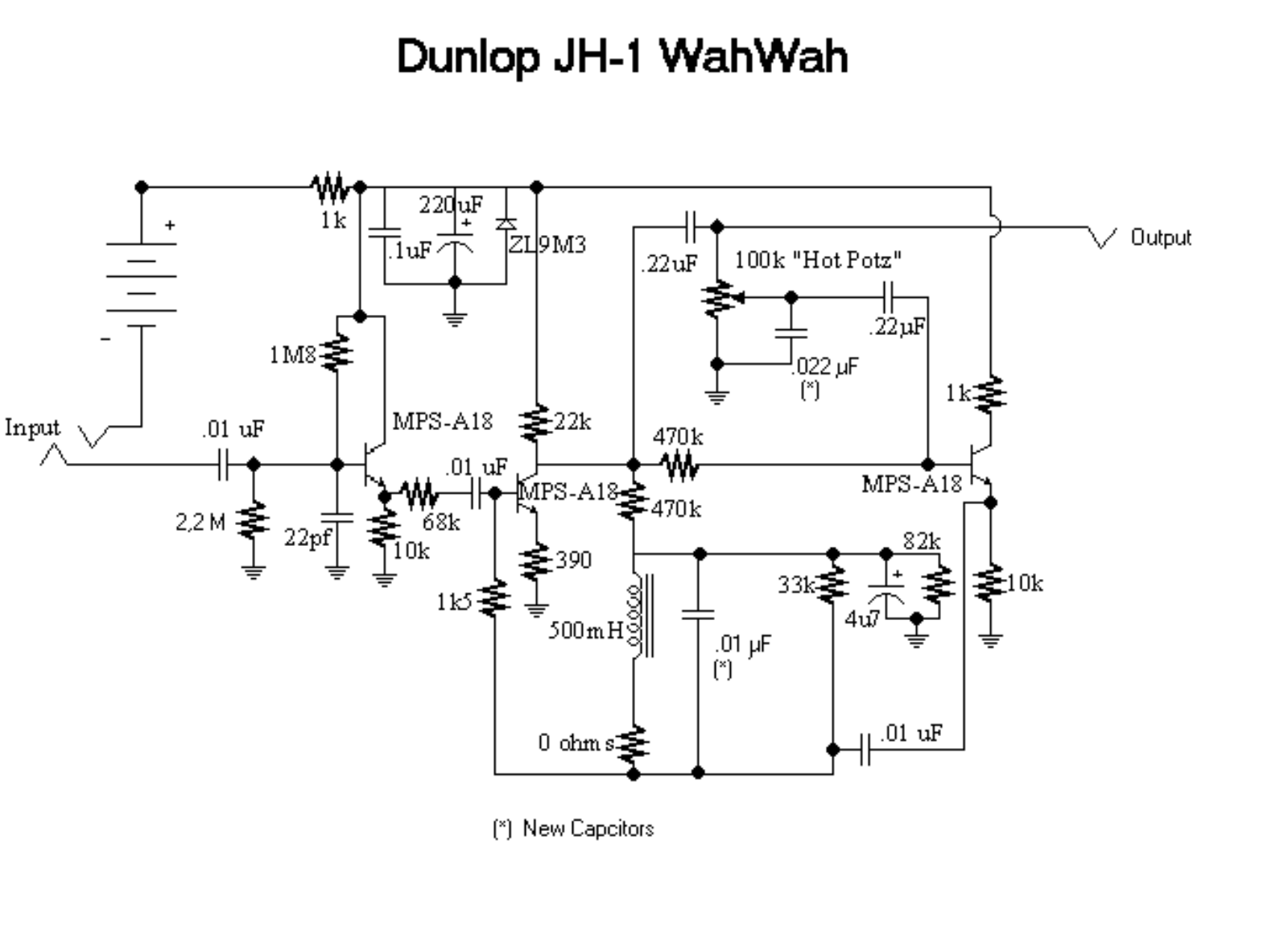 Dunlop jh1 schematic