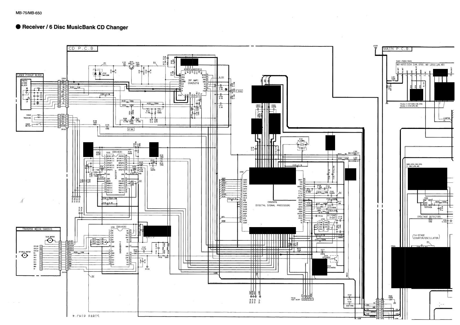 Nakamichi mb-75 Schematics