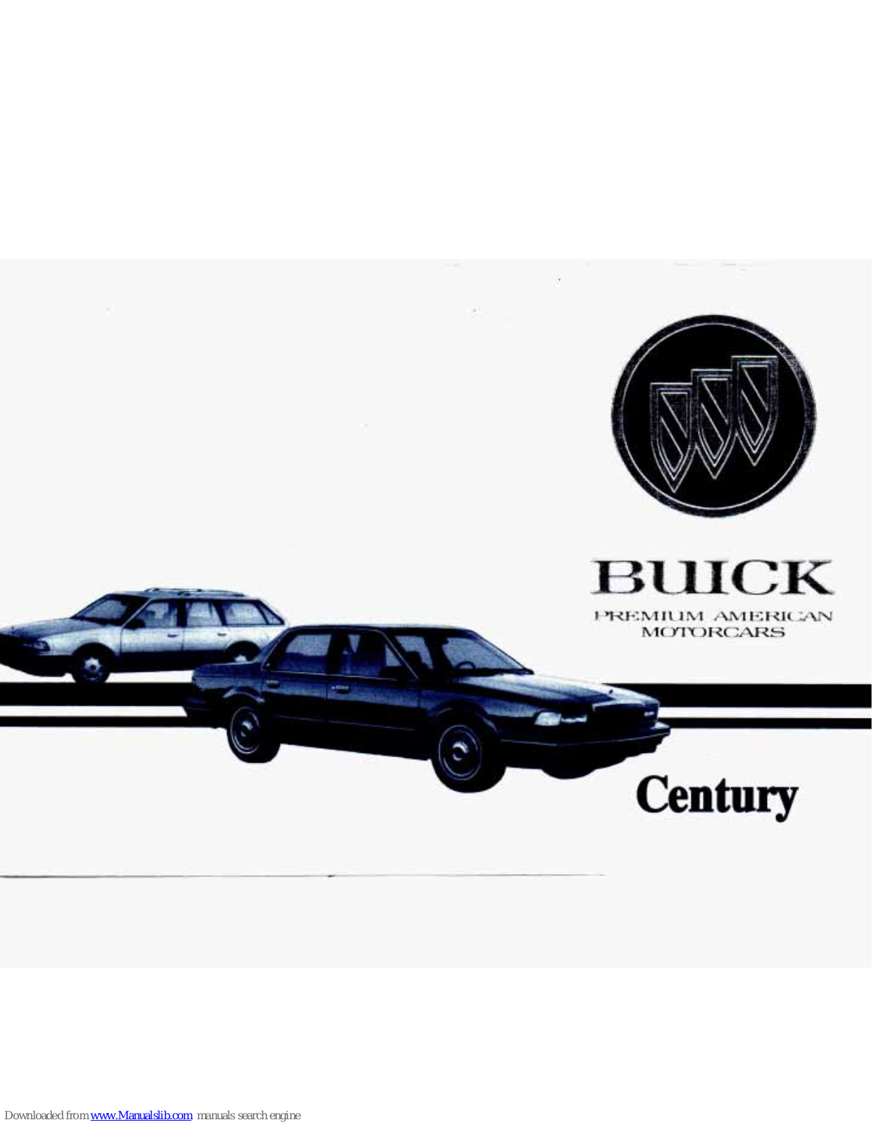 Buick 1993 Century, CENTURY Owner's Manual