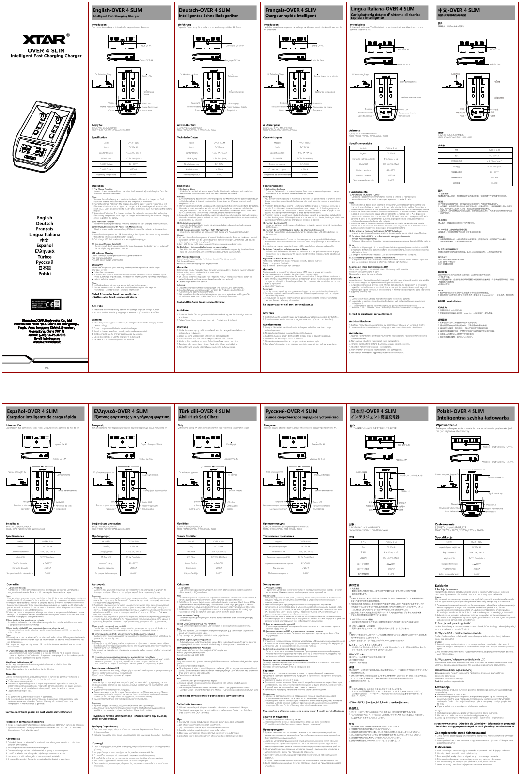 XTAR OVER4S Instructions - ManualMachine.com