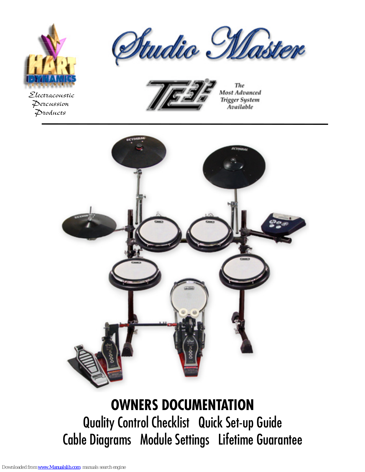 Hart Dynamics STUDIO MASTER TE3.2 Owner's Documentation - ManualMachine.com