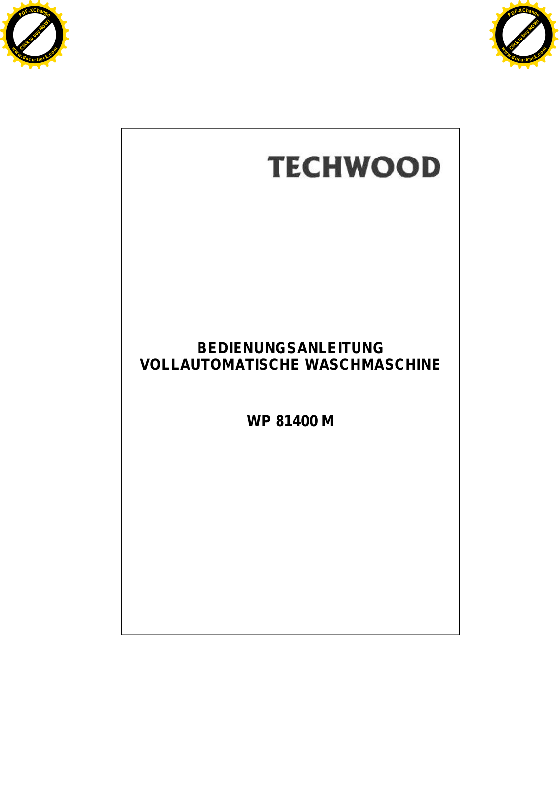 Techwood WP 81400 M User Manual