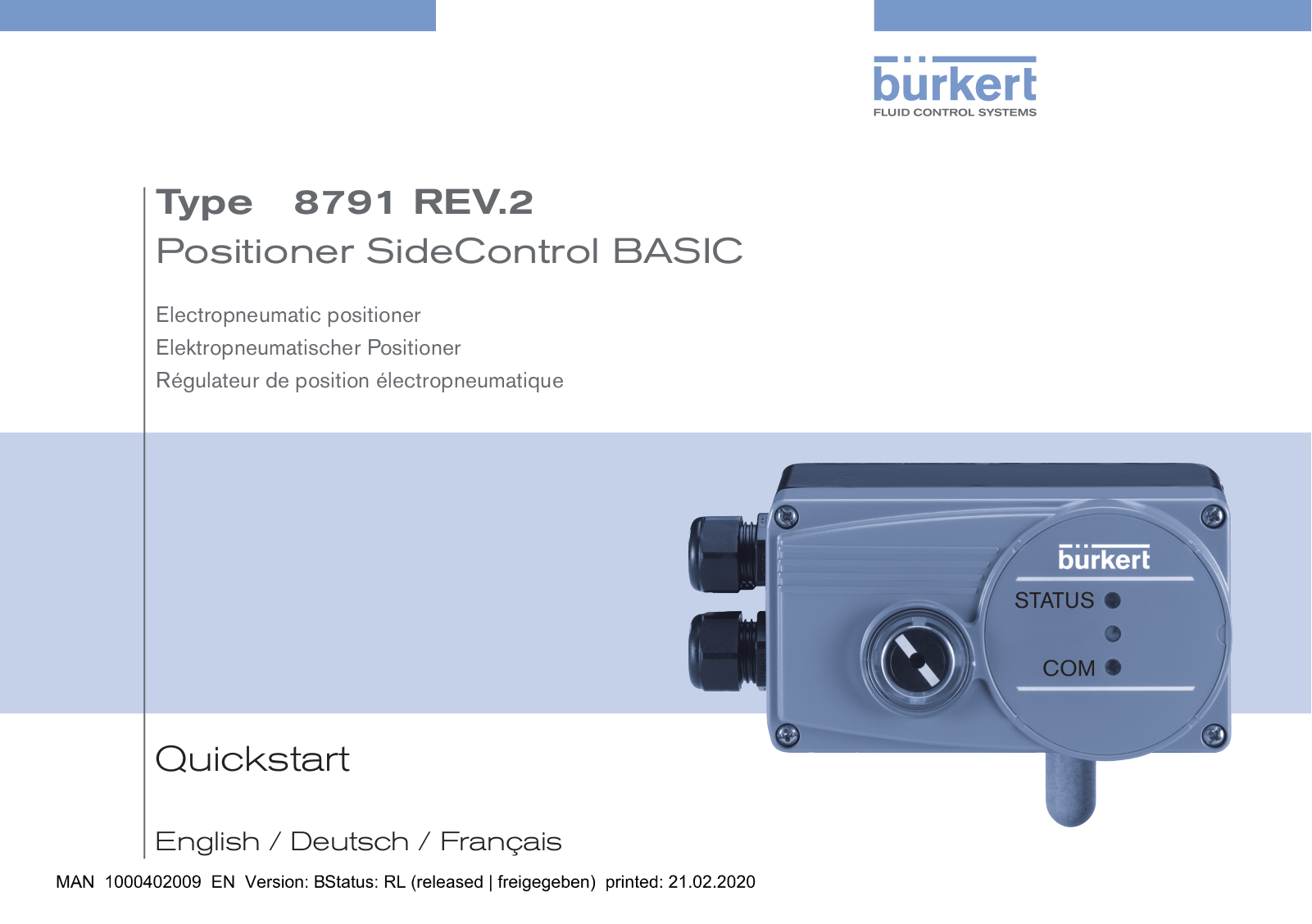 Burkert 8791 User Manual