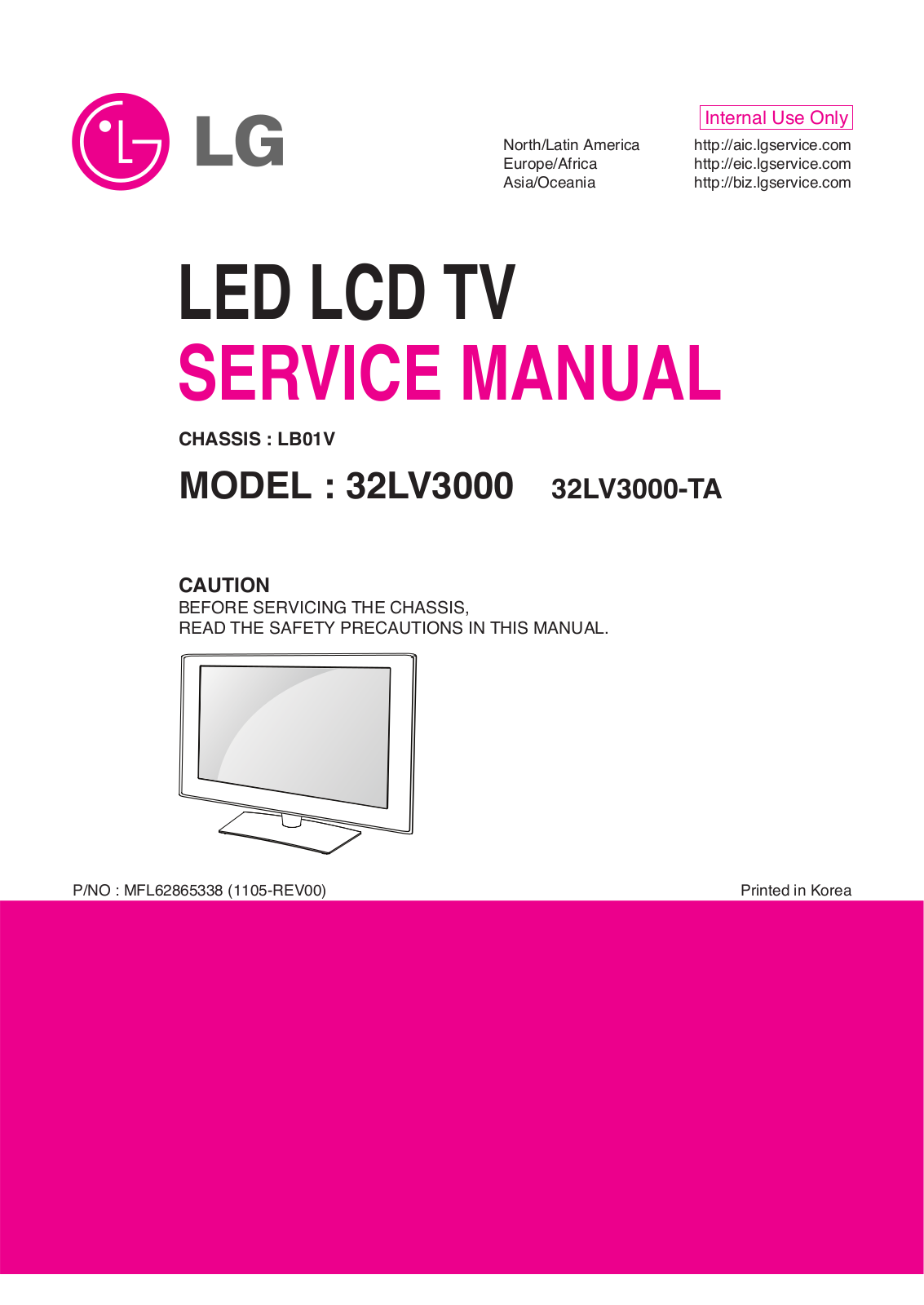 LG 32LV3000 Schematic