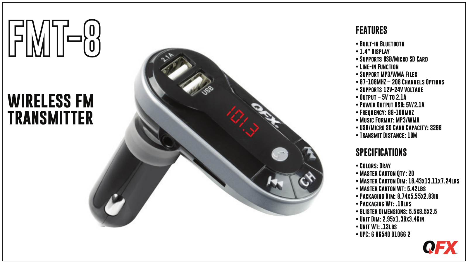 OFX FMT-8 User Manual