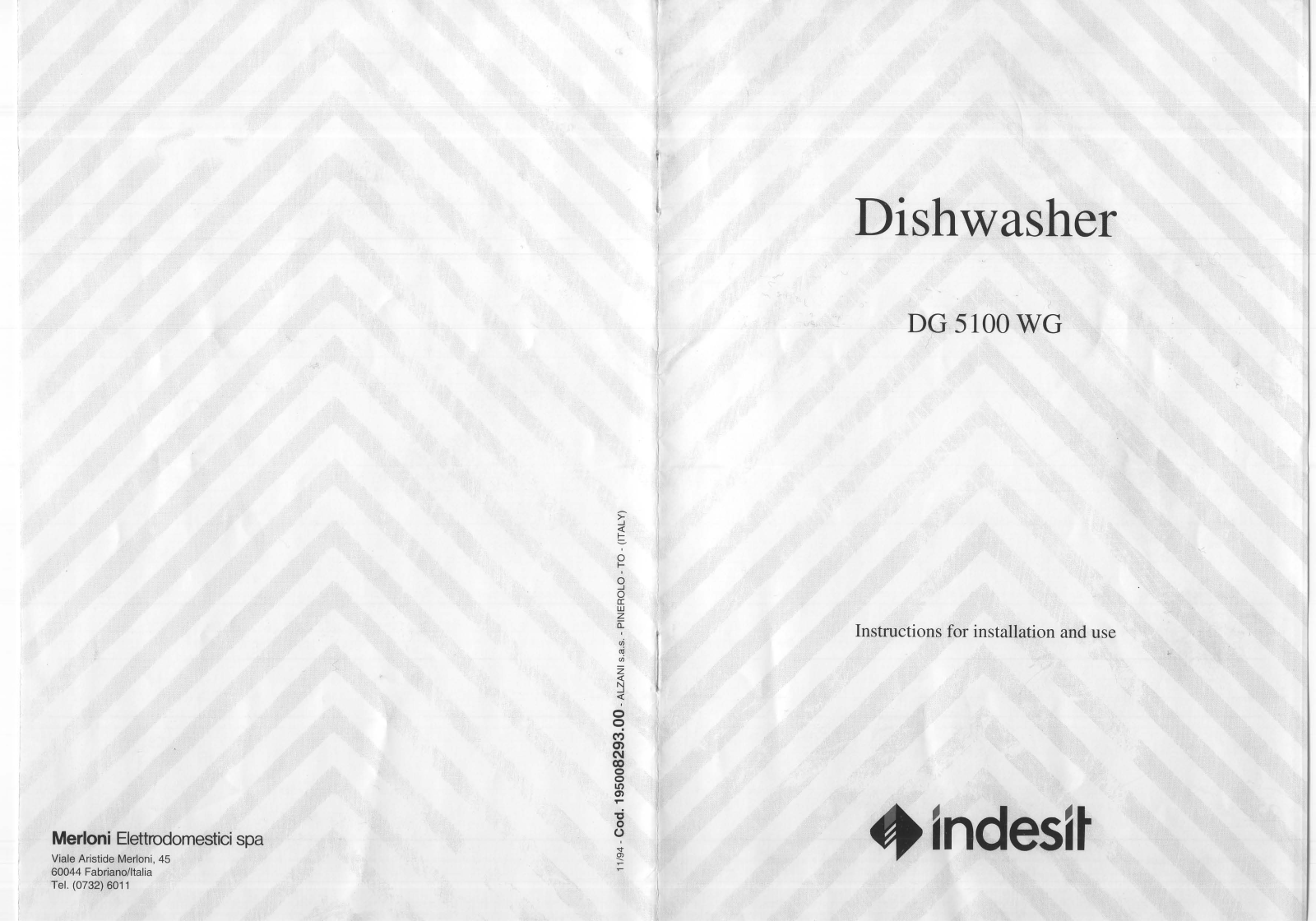 Indesit DG 5100 WG User Manual