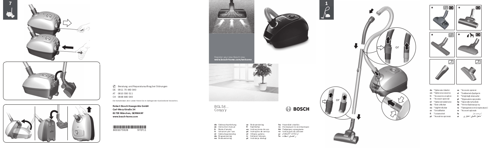 Bosch BGLS42230 User Manual