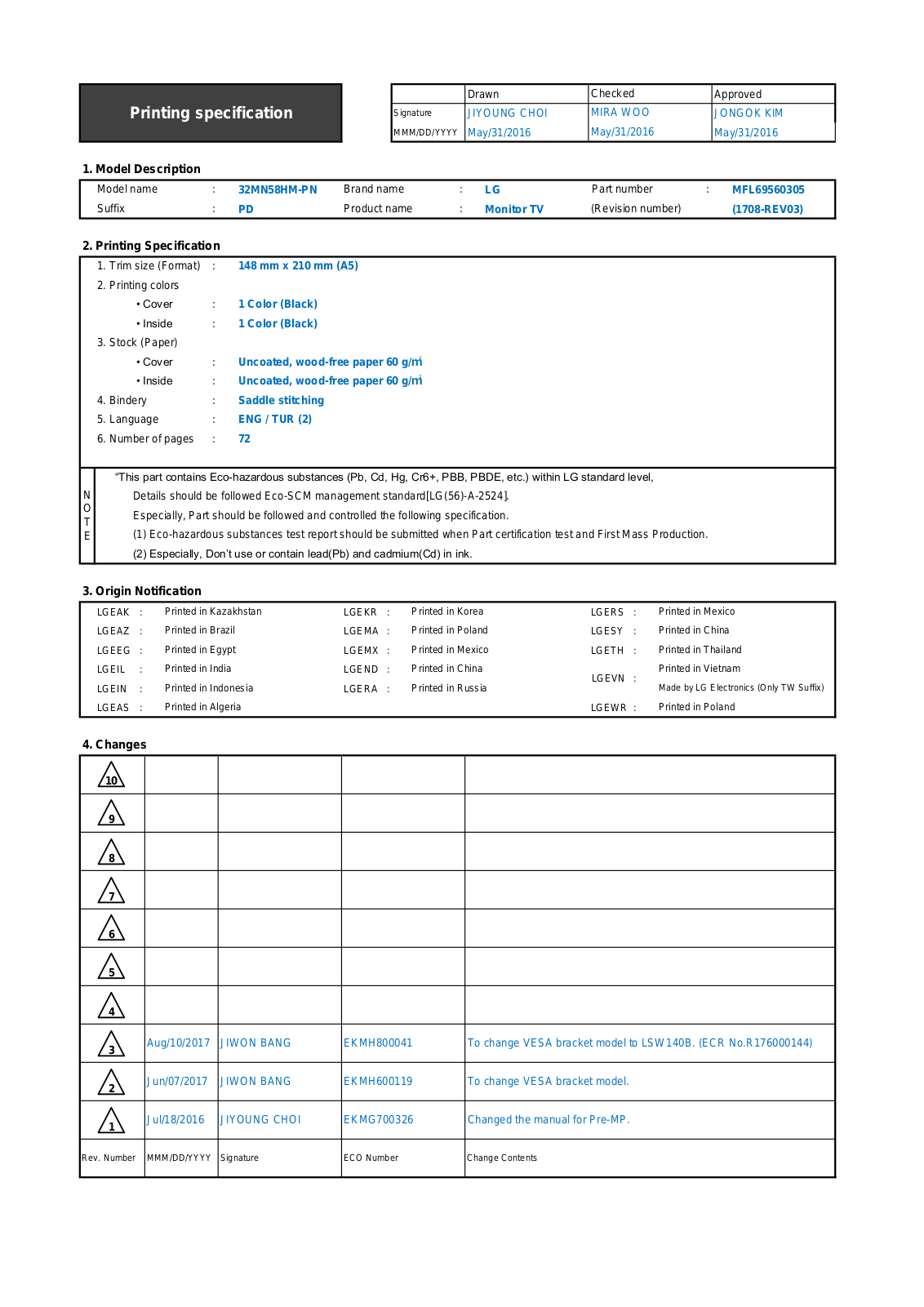 LG 32MN58HM-P Owner’s Manual