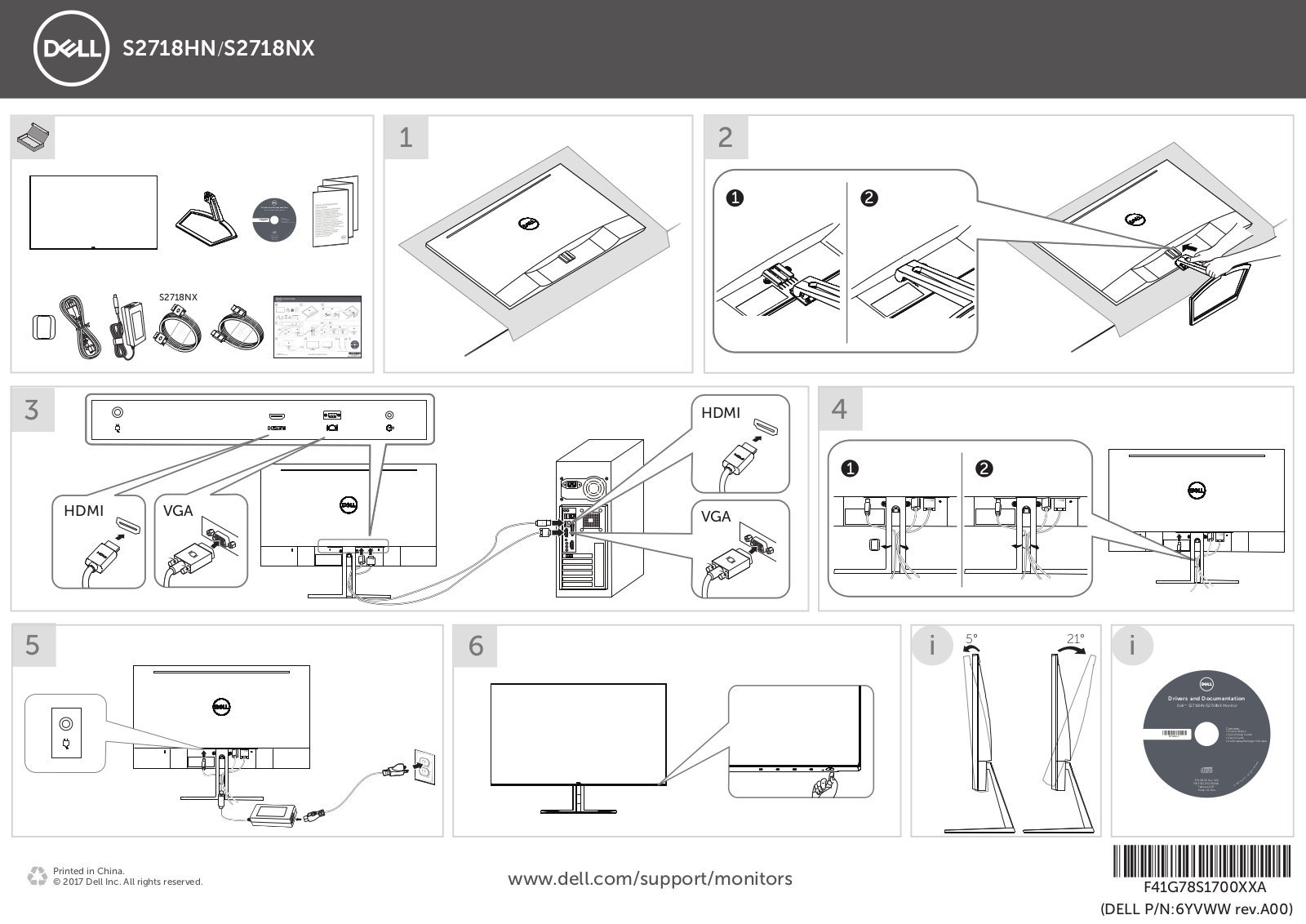 Dell S2718HN, S2718NX User Manual