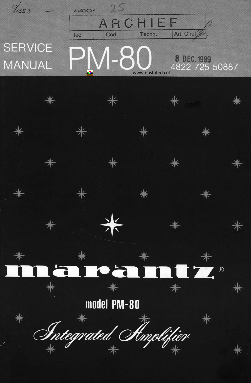 Marantz PM-80 Service Manual