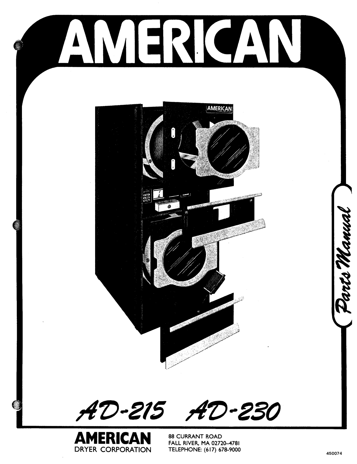 American Dryer AD-230 Parts Diagram