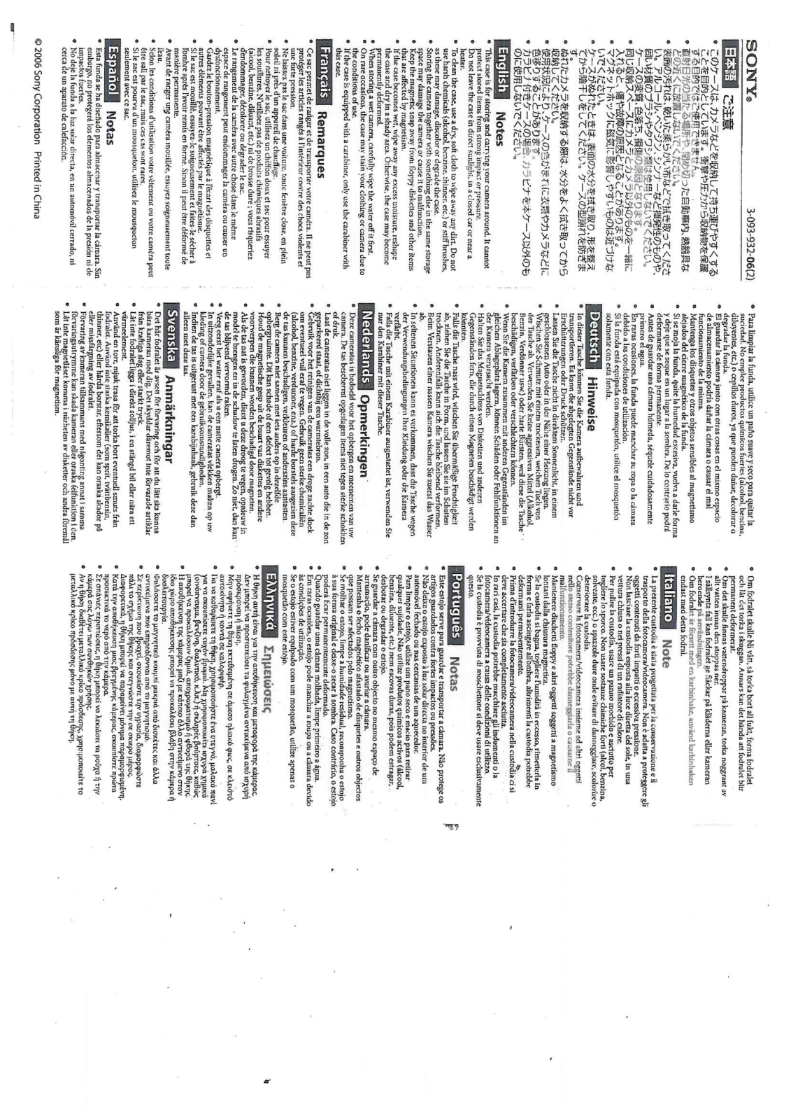 Sony LCJ-RXA-BC User Manual