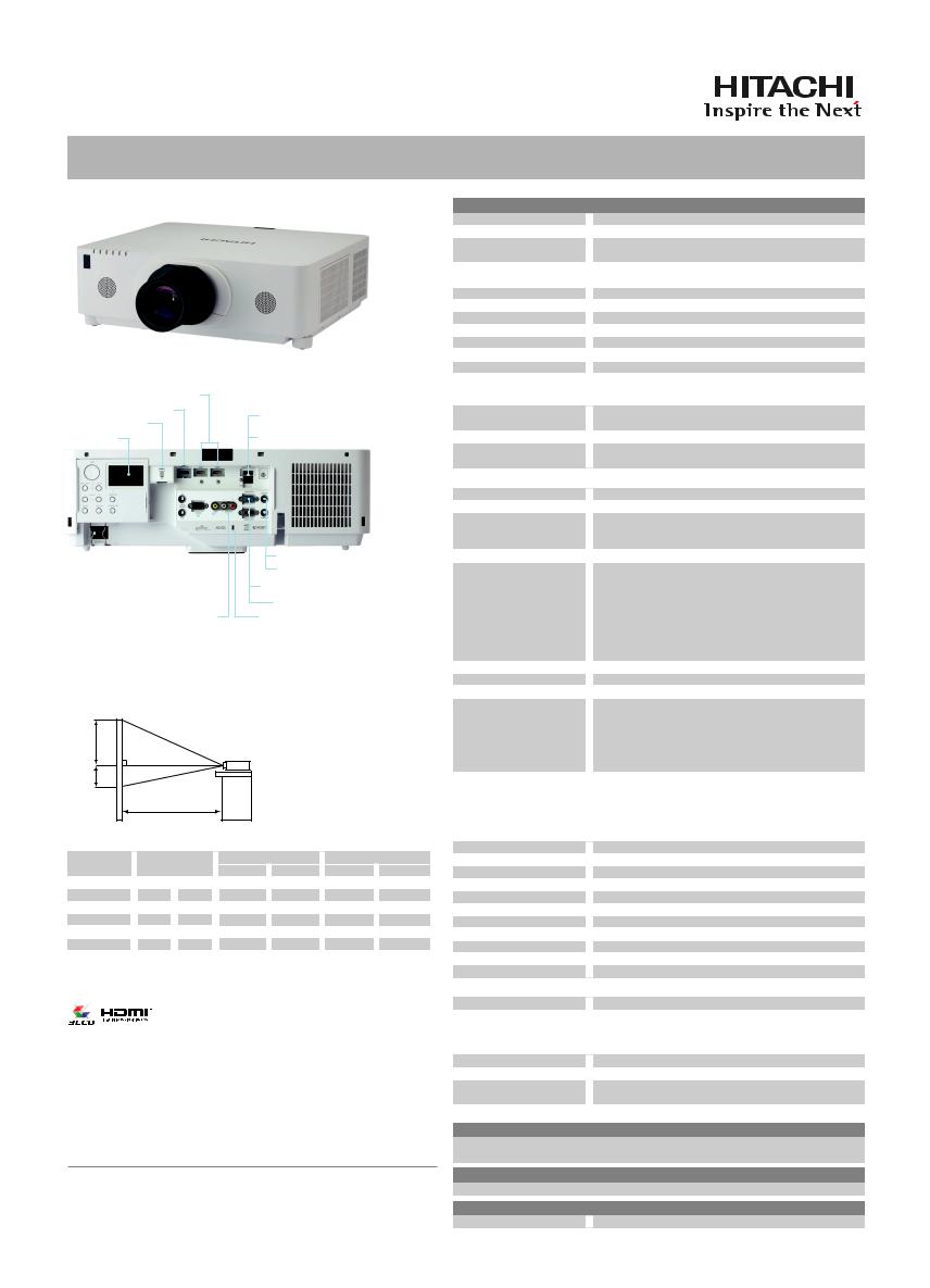 Hitachi CP-WX8650 User Manual