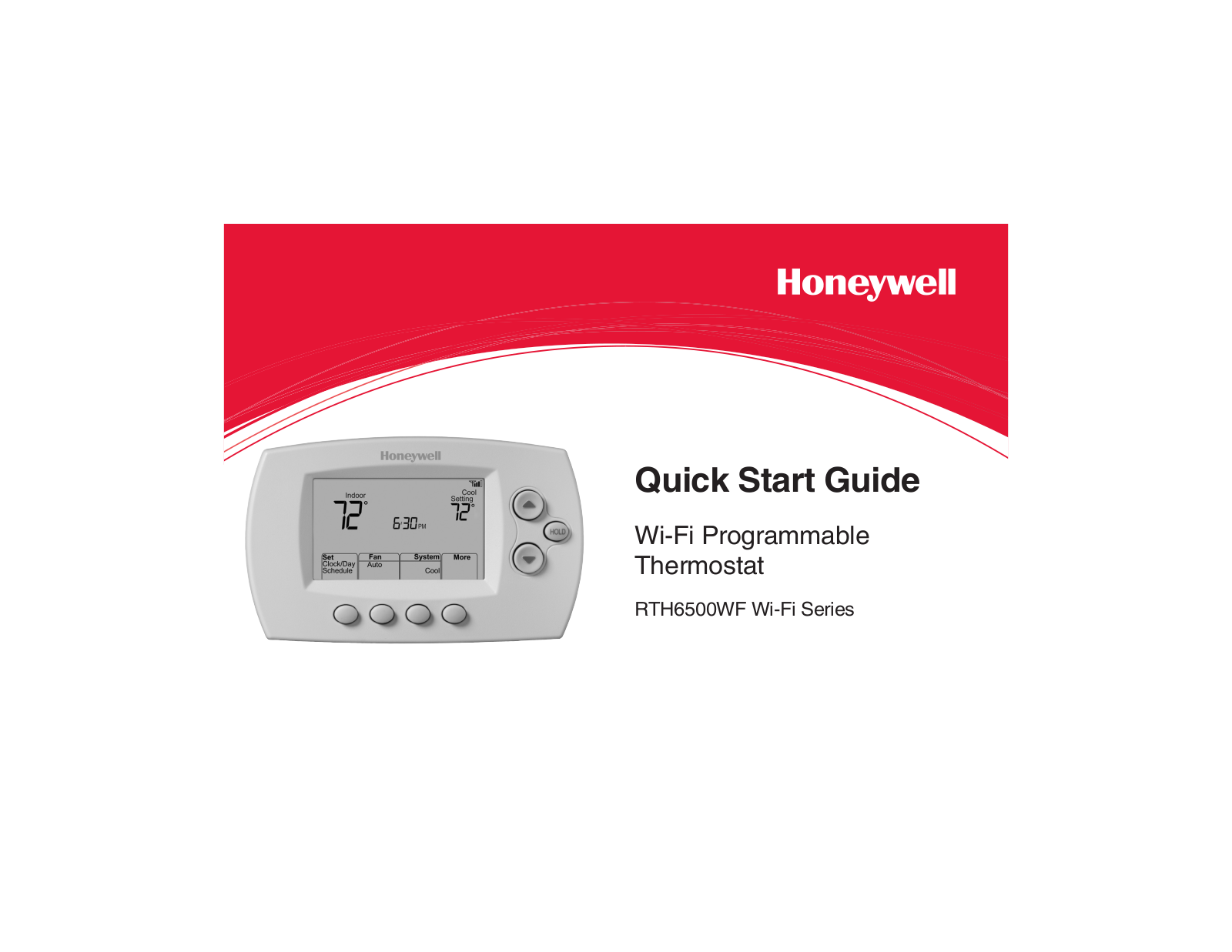 Honeywell RTH6500 User Manual