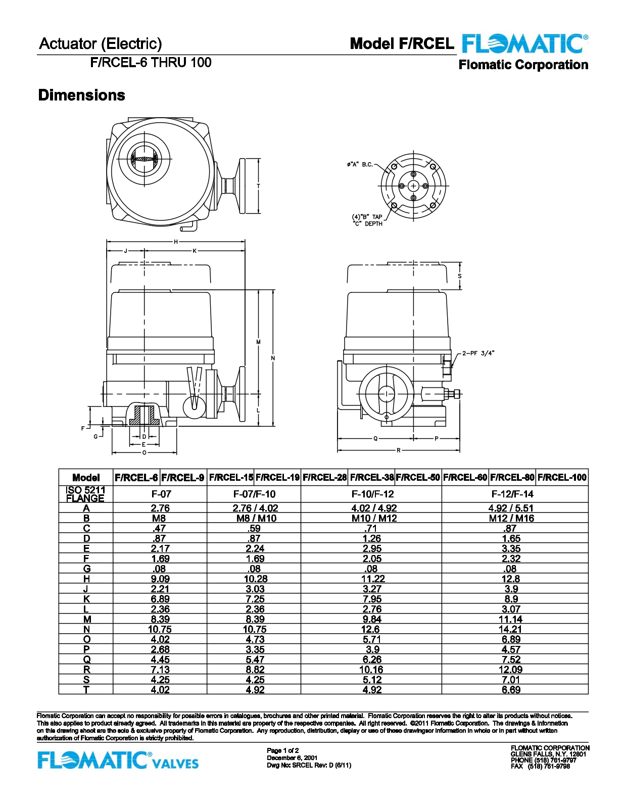 Flomatic F-RCEL-100 Shematics