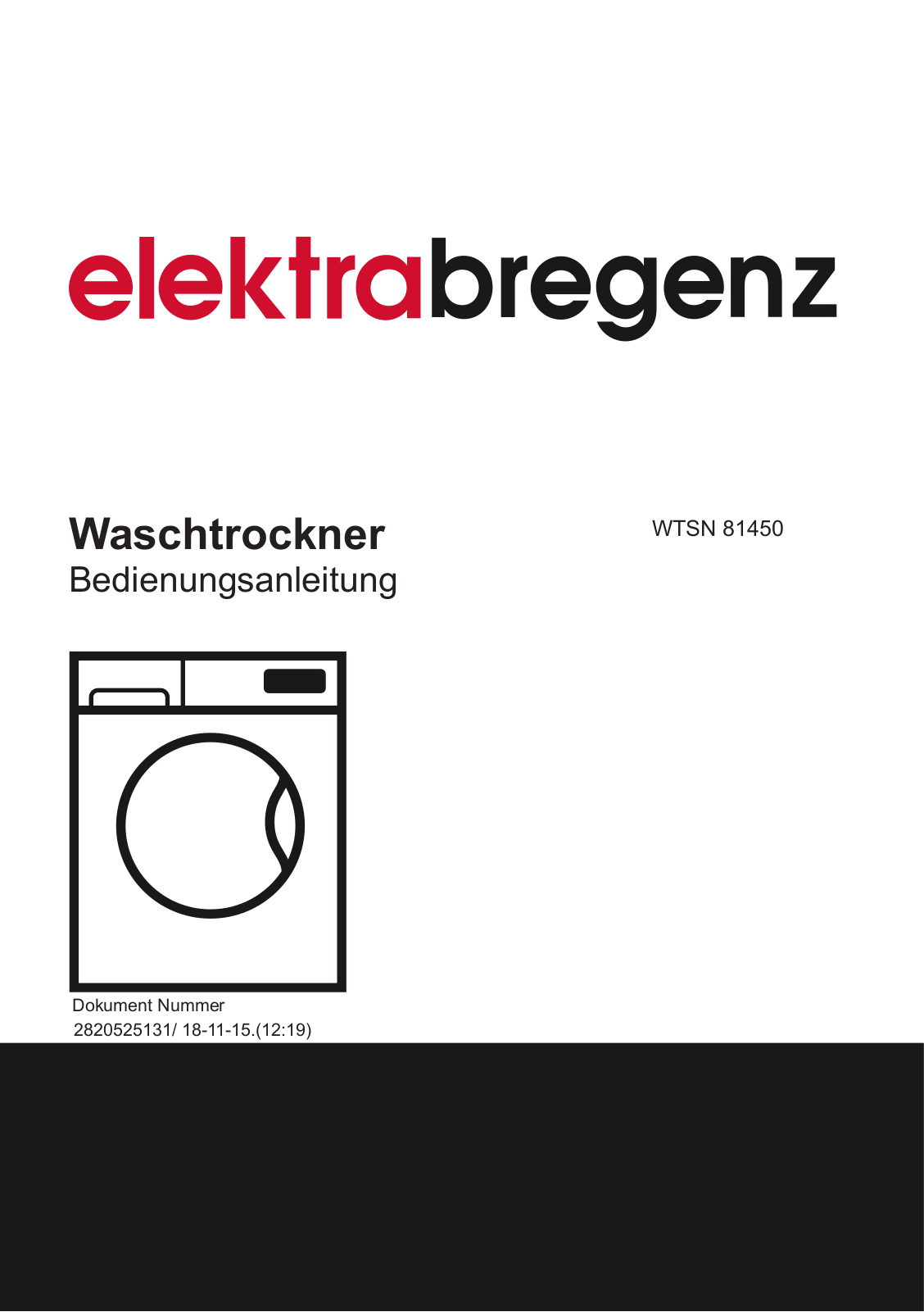 Elektra Bregenz WTSN 81450 User Manual