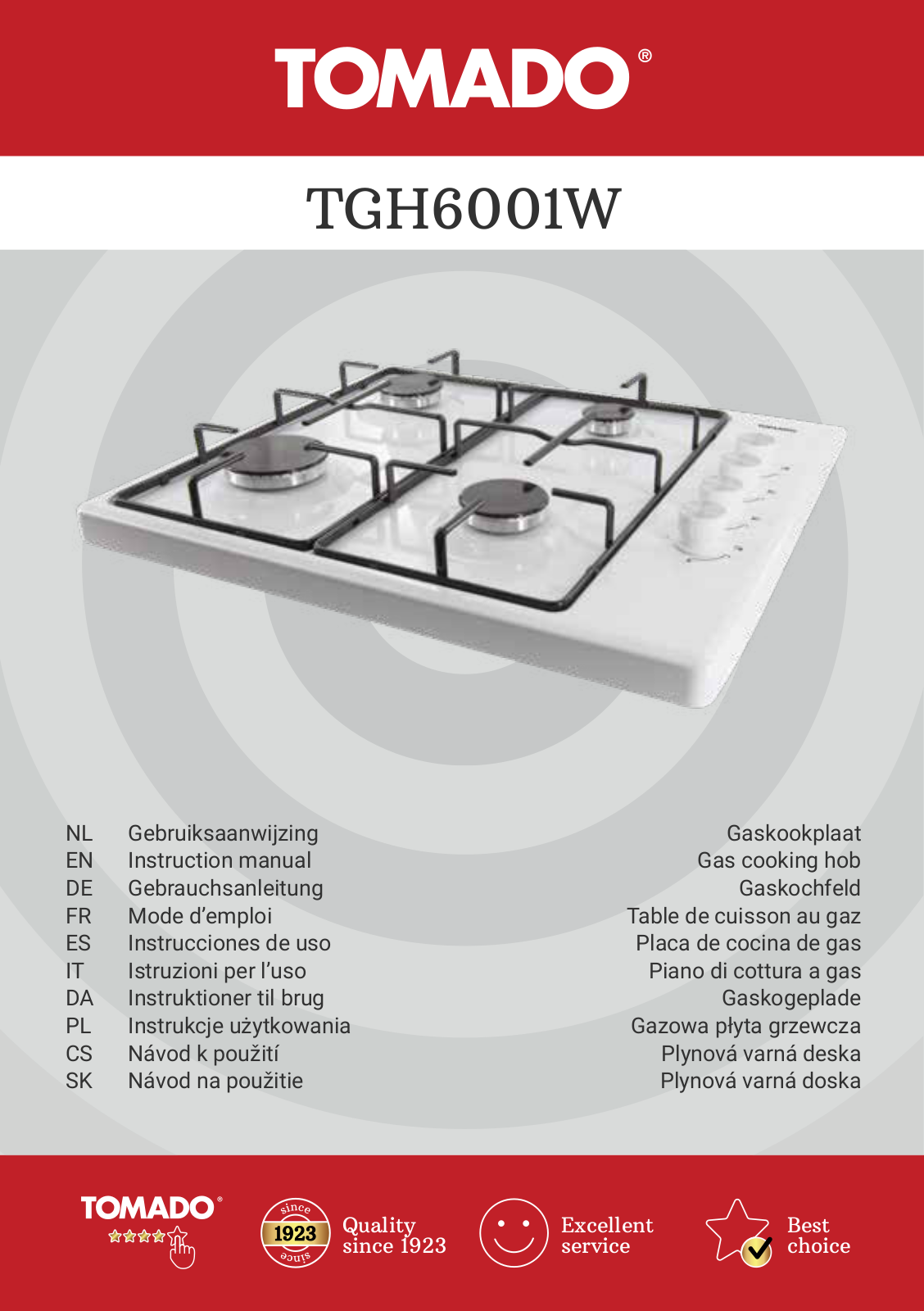 Tomado TGH6001W User guide - ManualMachine.com