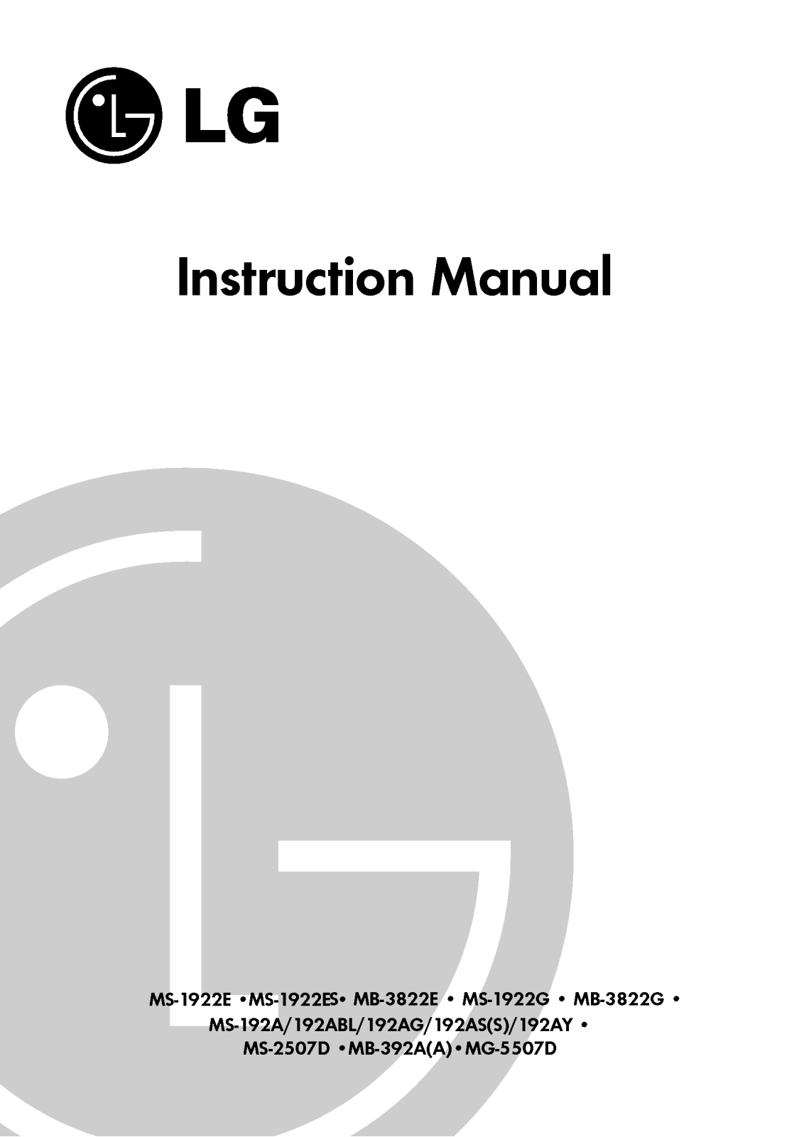 LG MS-1922ES User Manual