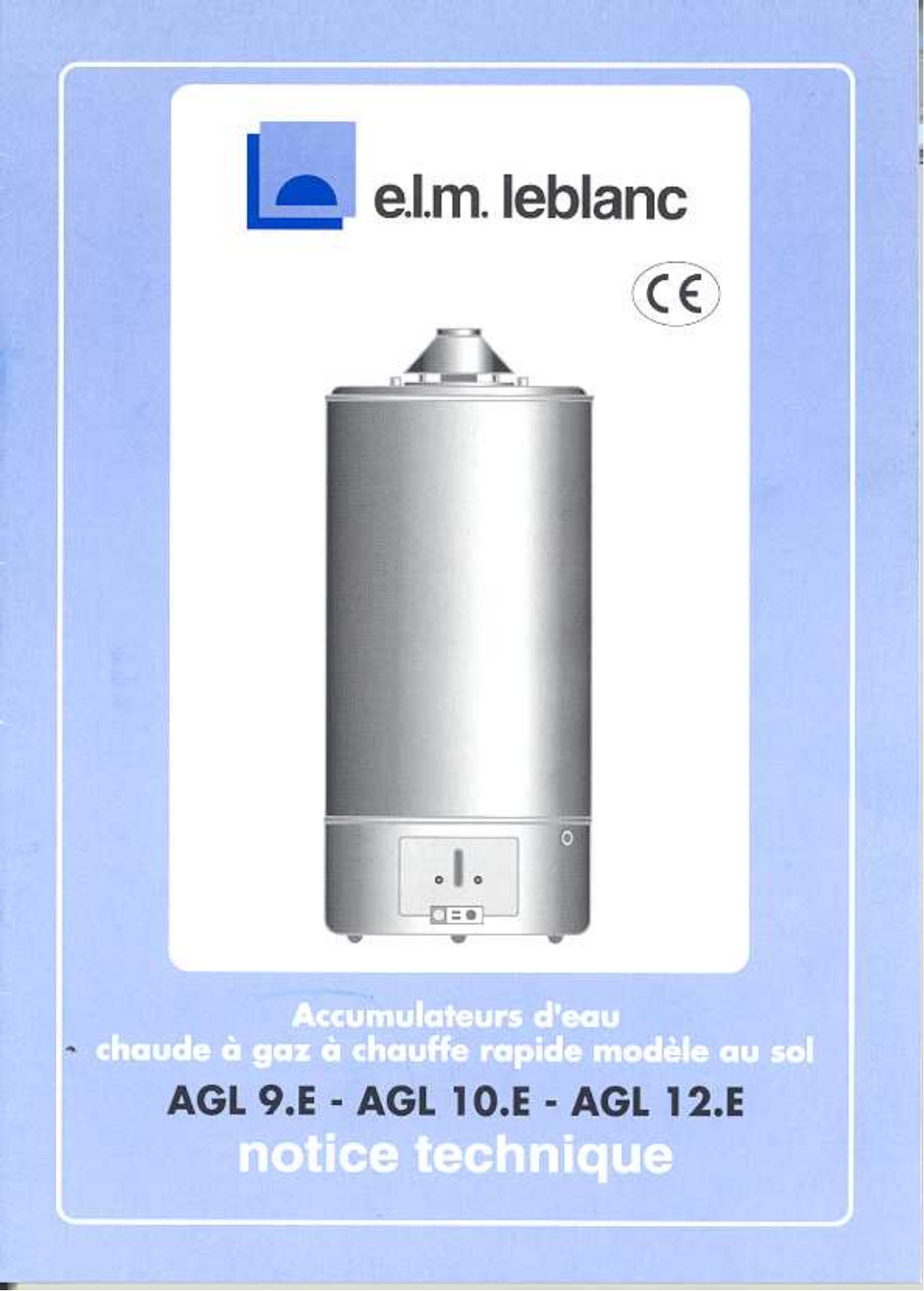 ELM LEBLANC AGL 9.E, AGL 10.E, AGL 12.E User Manual