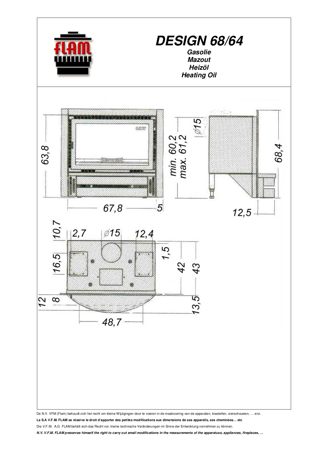 FLAM DESIGN 68-64 User Manual