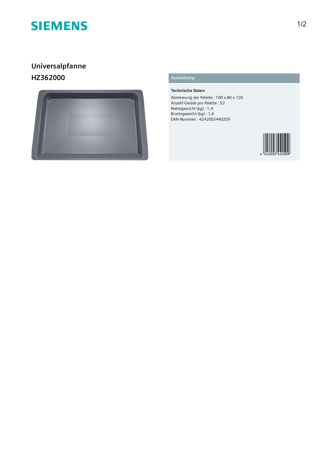 Siemens HZ362000 User Manual