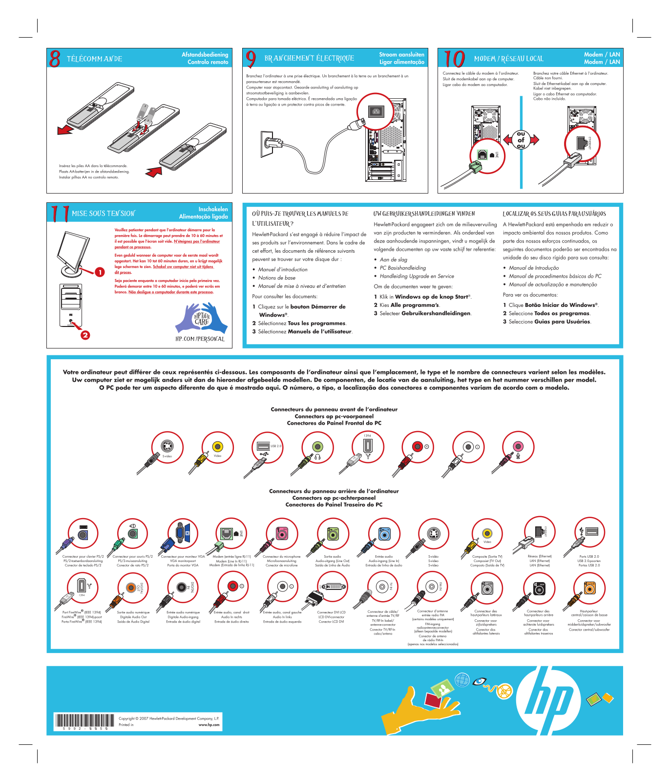 HP PAVILION MEDIA CENTER M8000, PAVILION MEDIA CENTER M8100 User Manual