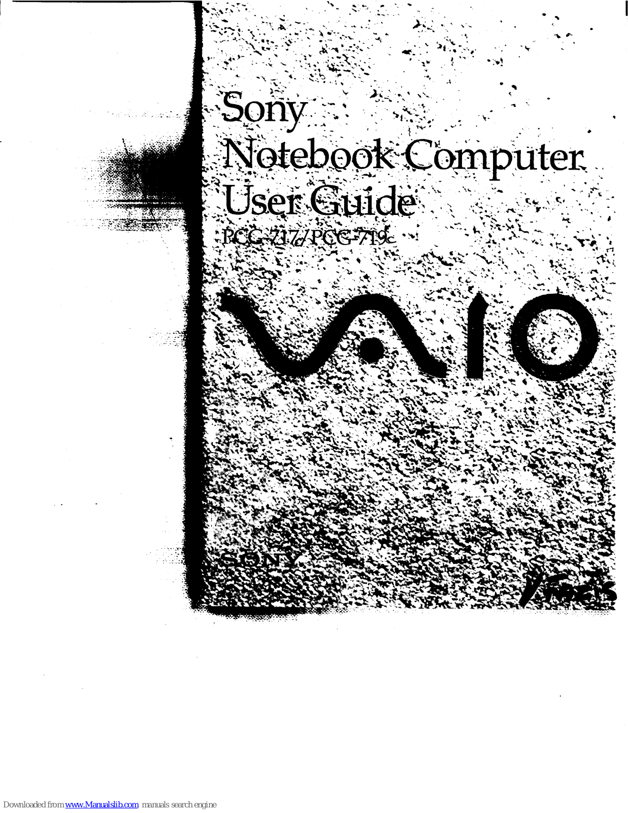 Sony Vaio PCG-717, Vaio PCG-719 User Manual