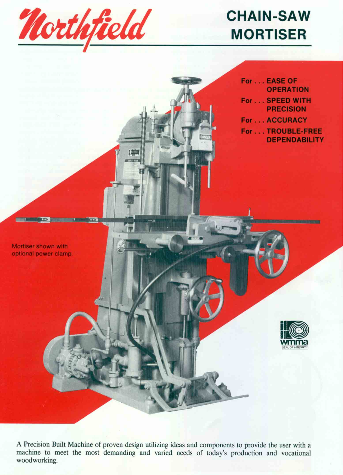 Northfield Foundry & Machine Chain-saw mortiser Mortisers - ManualMachine.com