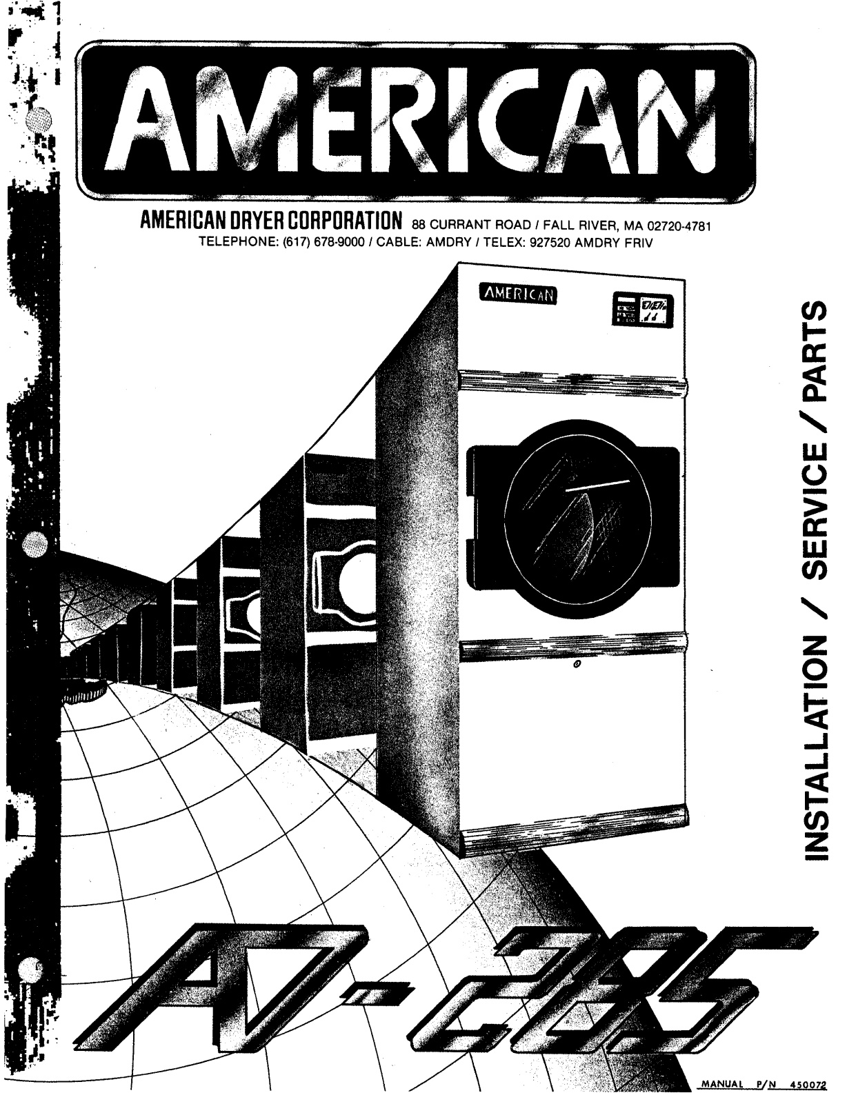 American Dryer AD-285 Parts Diagram