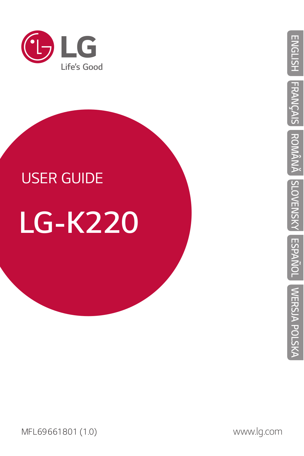 LG K220 Instruction Manual