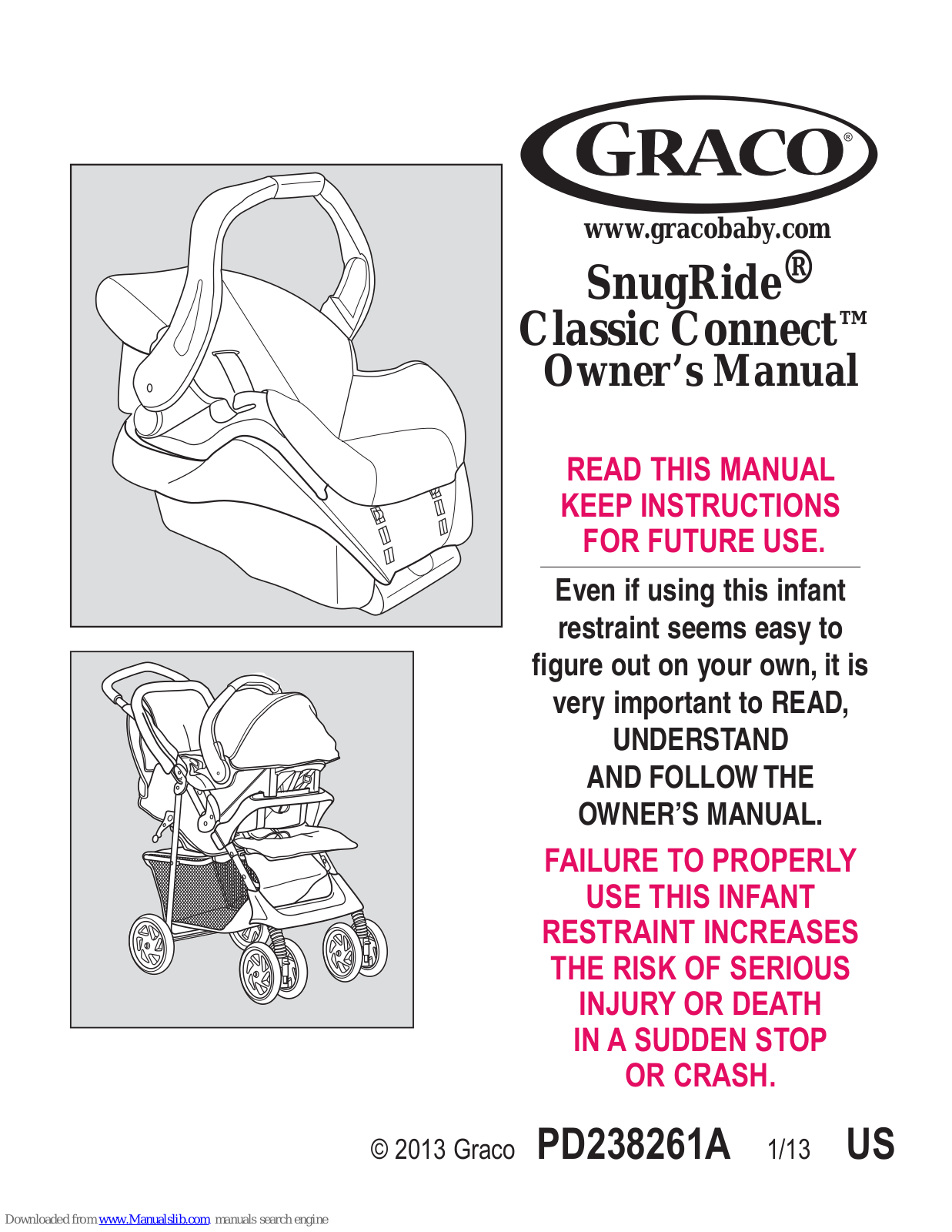 Graco SnugRide Classic Connect, SnugRide Owner's Manual