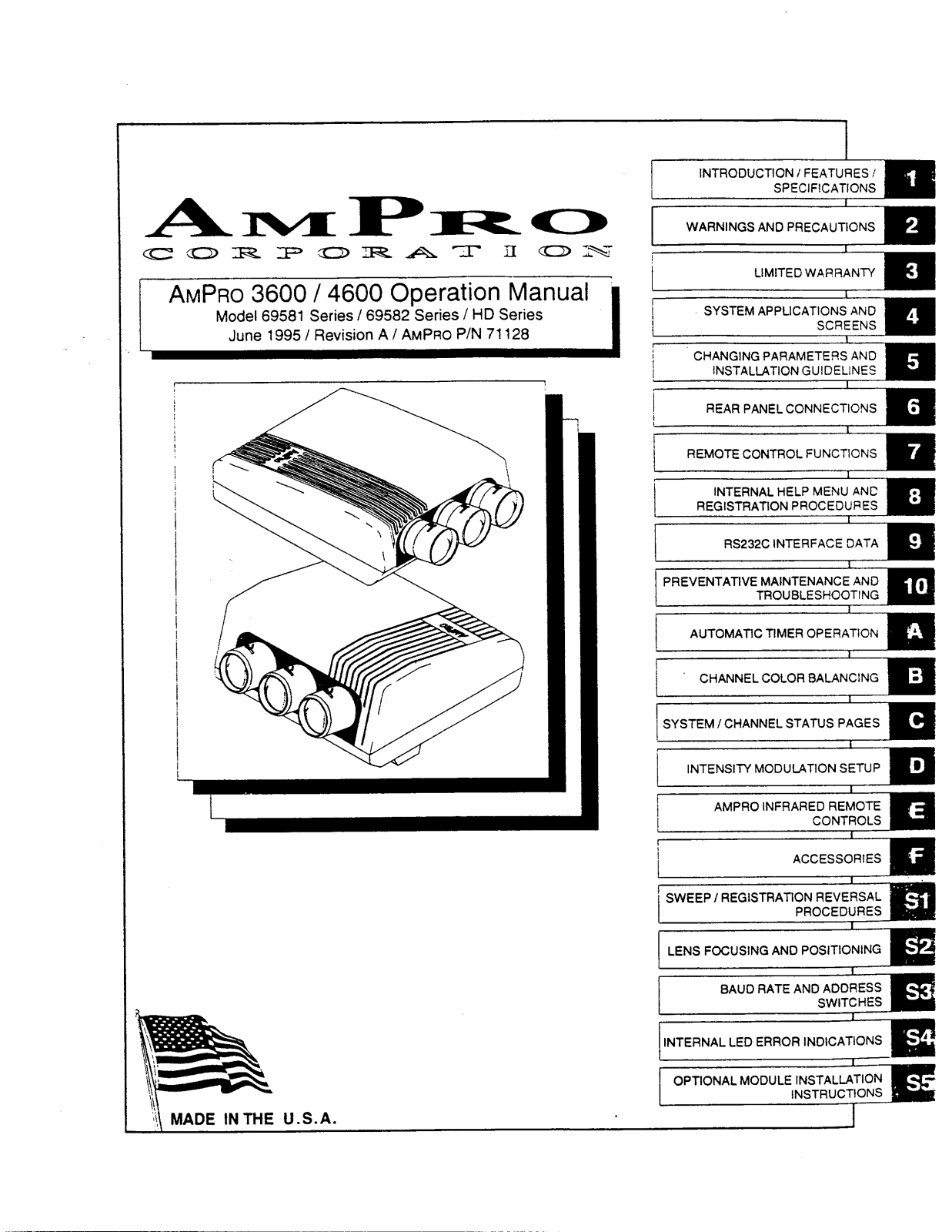 Ampro 4600 User manual - ManualMachine.com