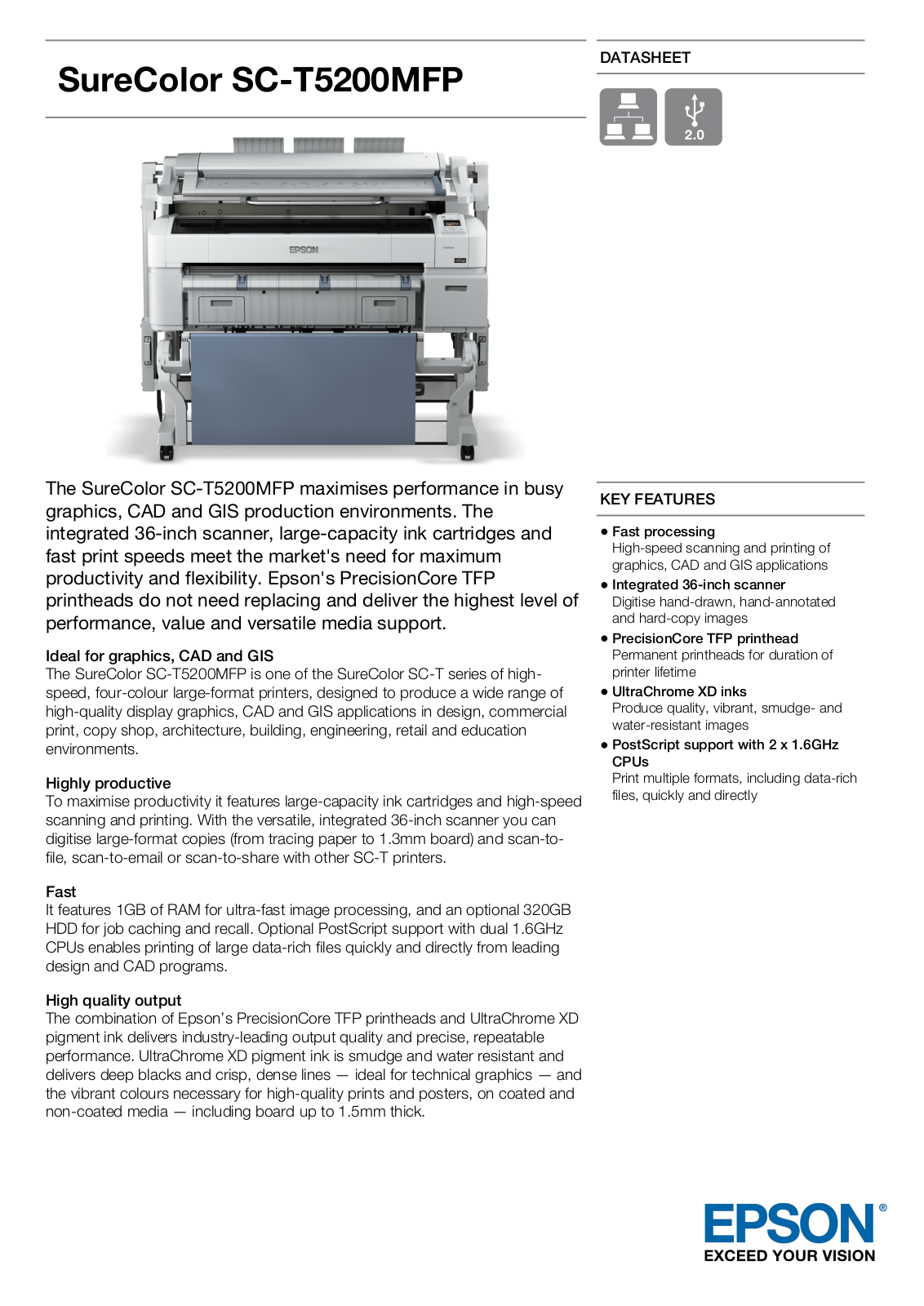 Epson C11CD67301A1 Product Data Sheet