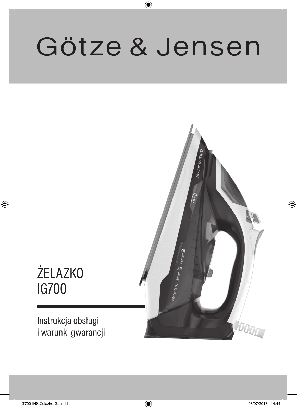GOTZE & JENSEN IG700 User guide - ManualMachine.com