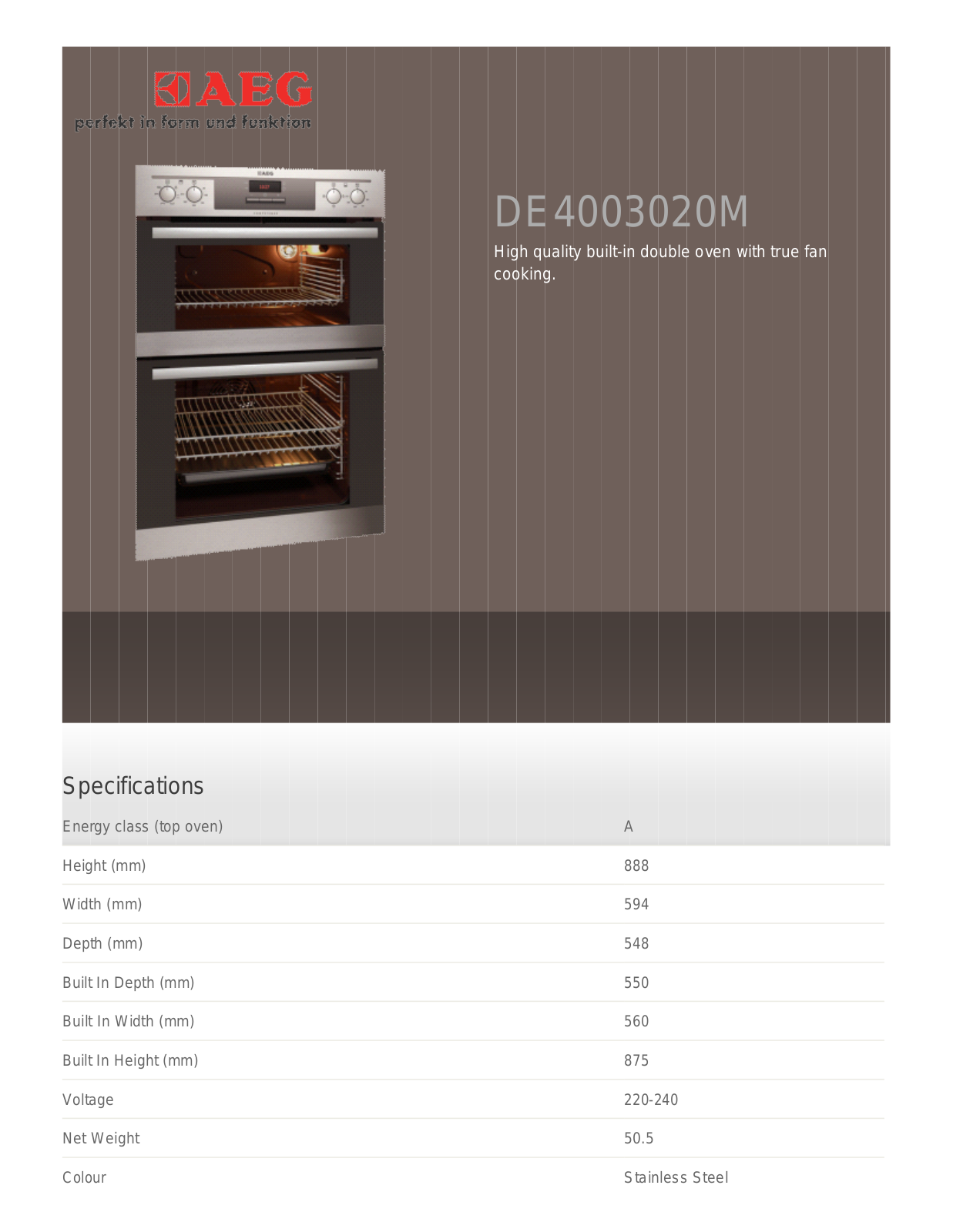 AEG NC4003000M User Manual