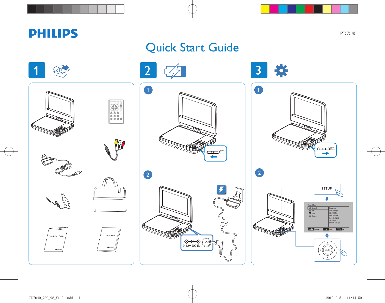 Philips PD7040, PD7040-98 User Manual