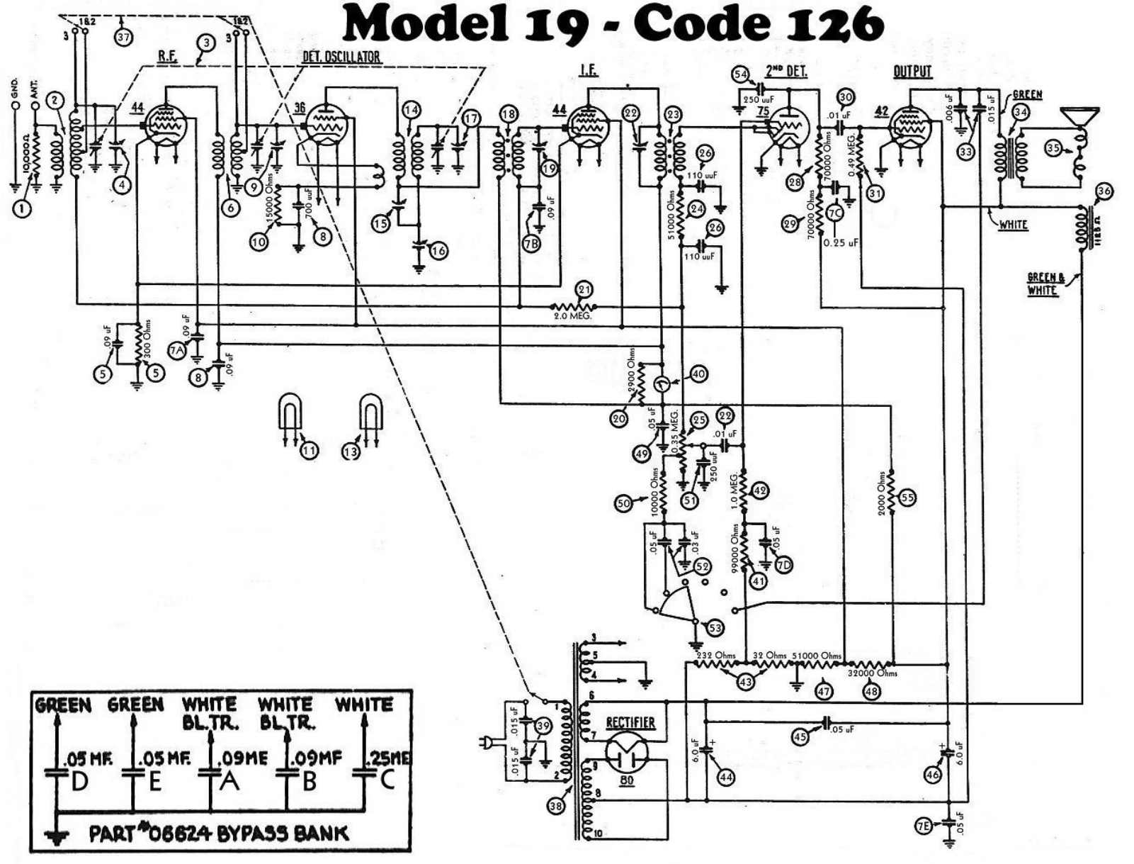 Philco 19126 schematic