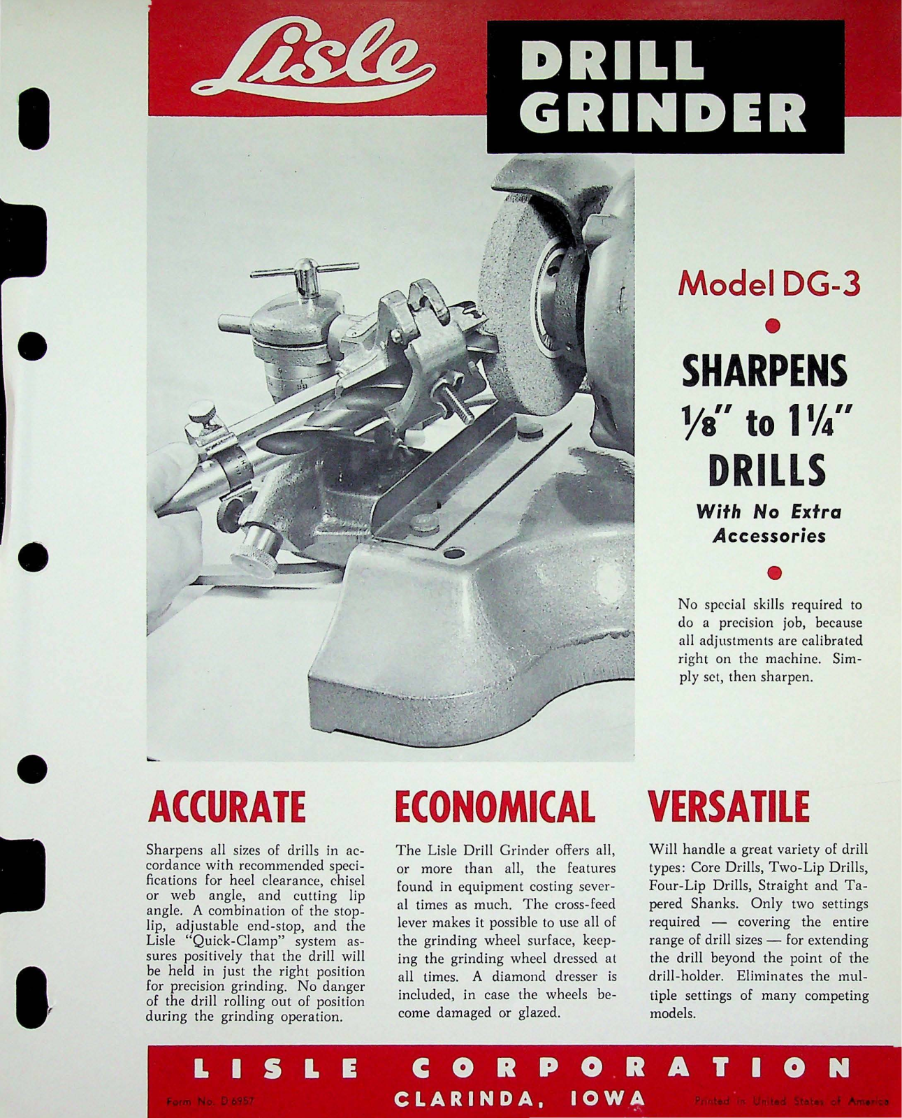Lisle Model DG-3 Drill Grinder Grinder - ManualMachine.com