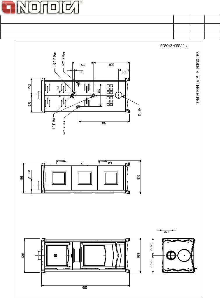 La Nordica Nordica TERMOROSSELLA Plus Forno DSA Datasheet