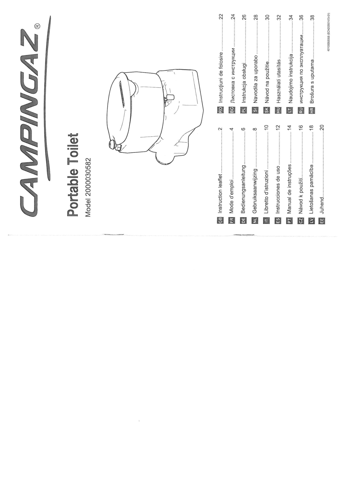 Campingaz 2000030582 User Manual