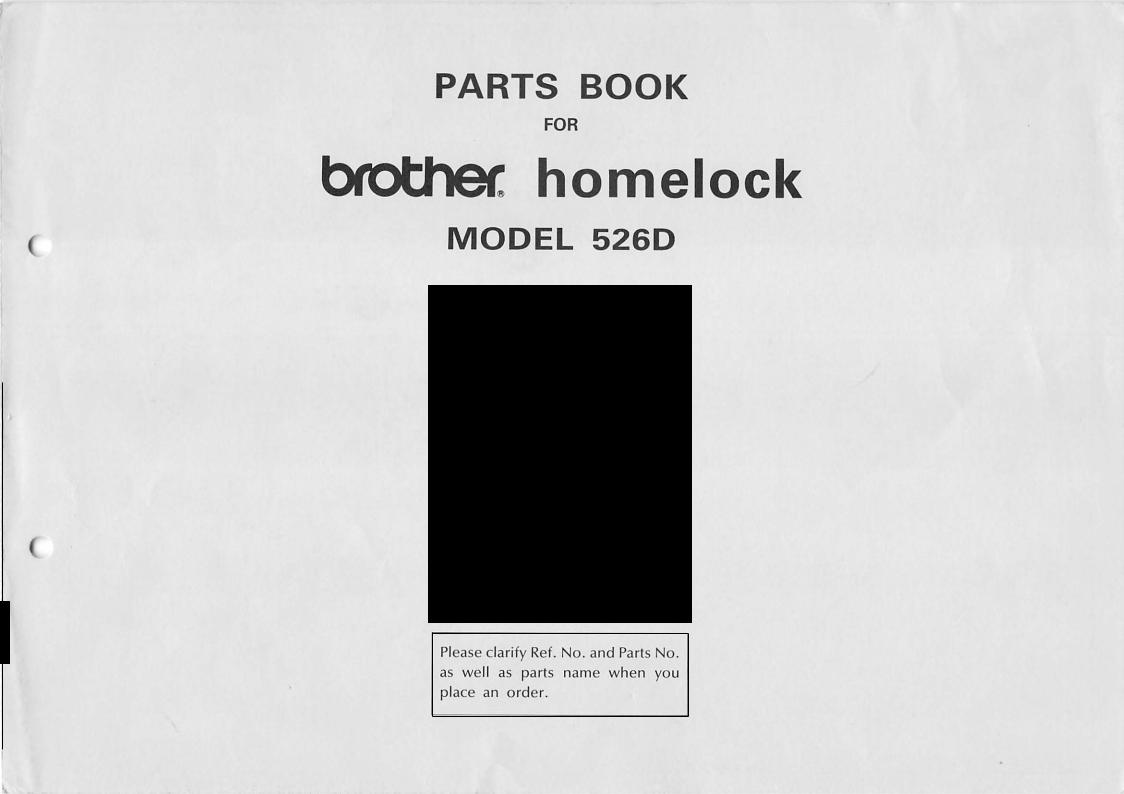 Brother 526D Manual